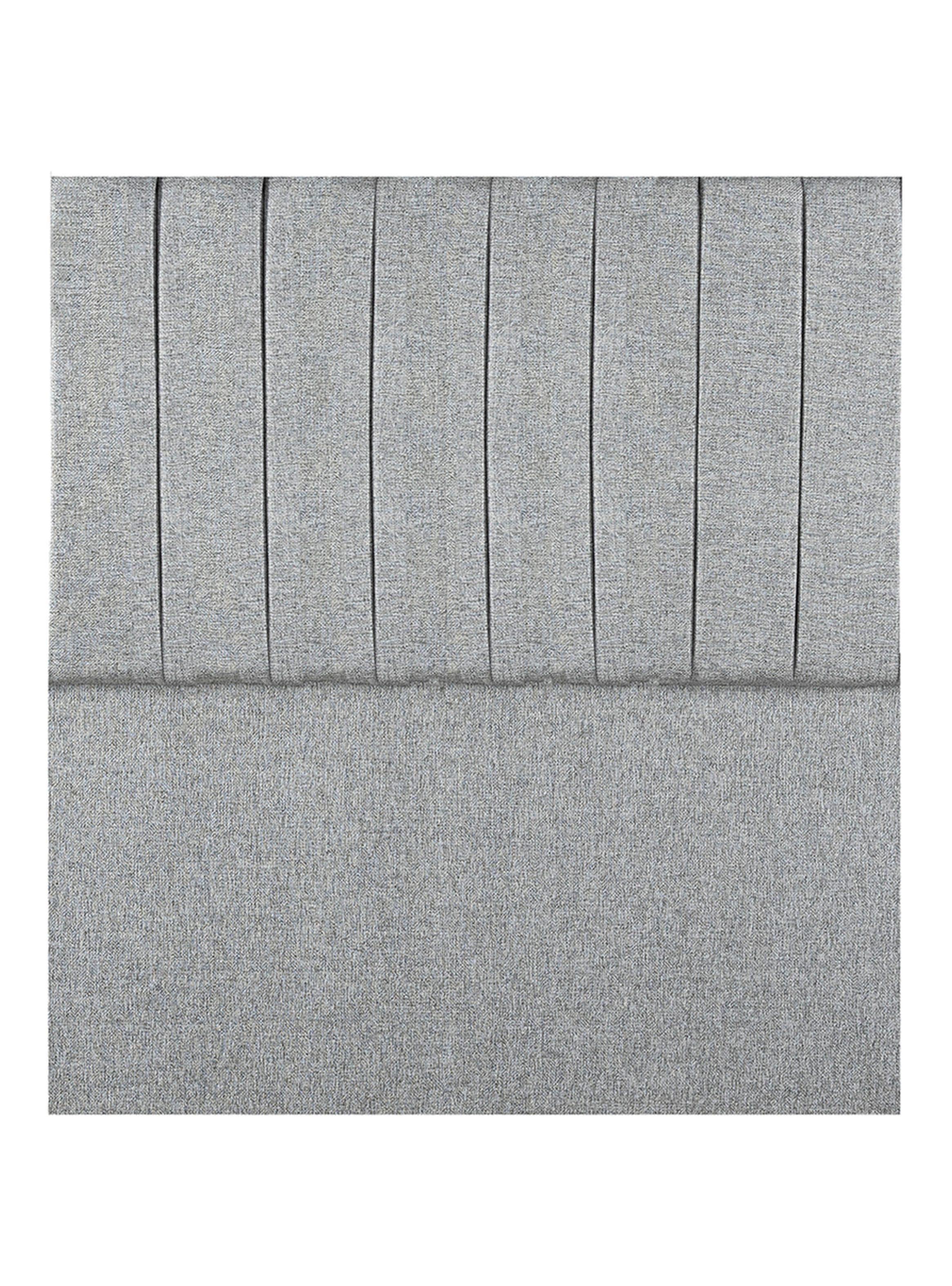 Cama Europea Sunset 1.5 Plazas + Respaldo Tibet Plata-3