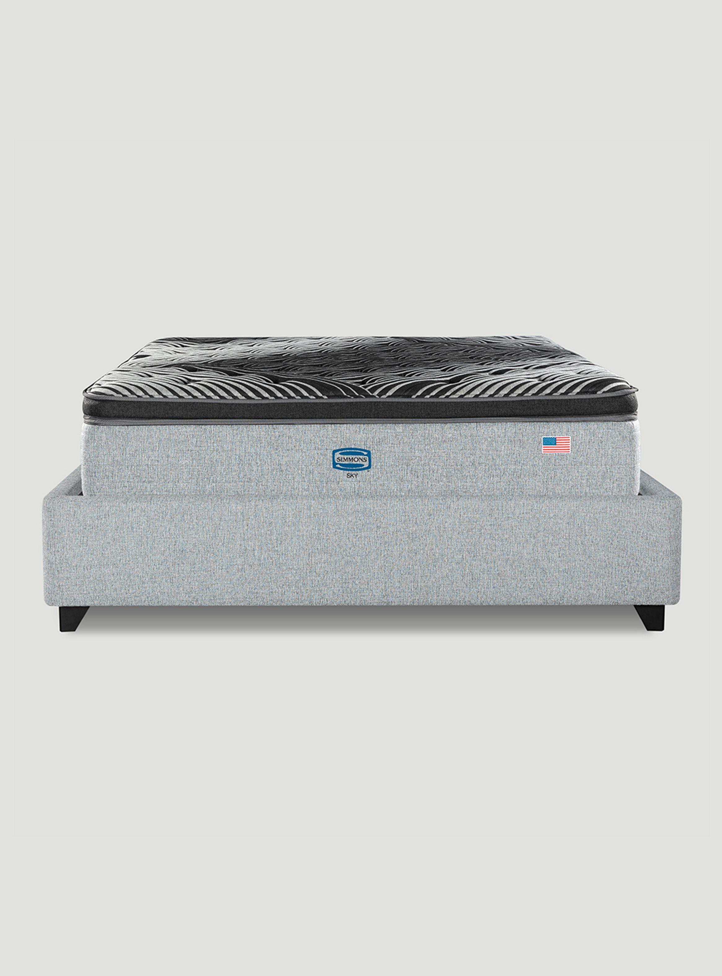 Cama Bignest Sky King + Respaldo Tignes Plata-2