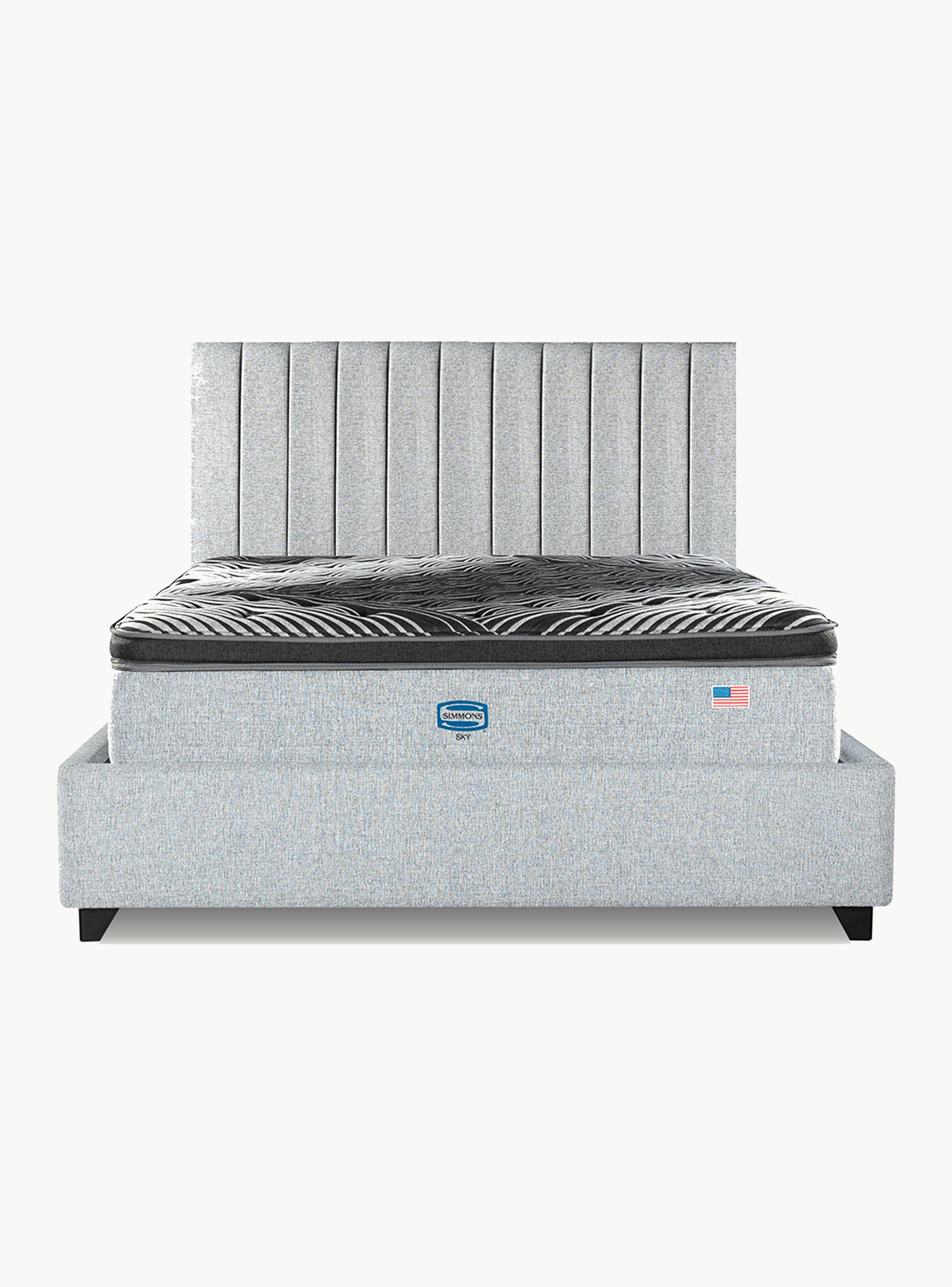 Cama Bignest Sky King + Respaldo Tibet Plata-2