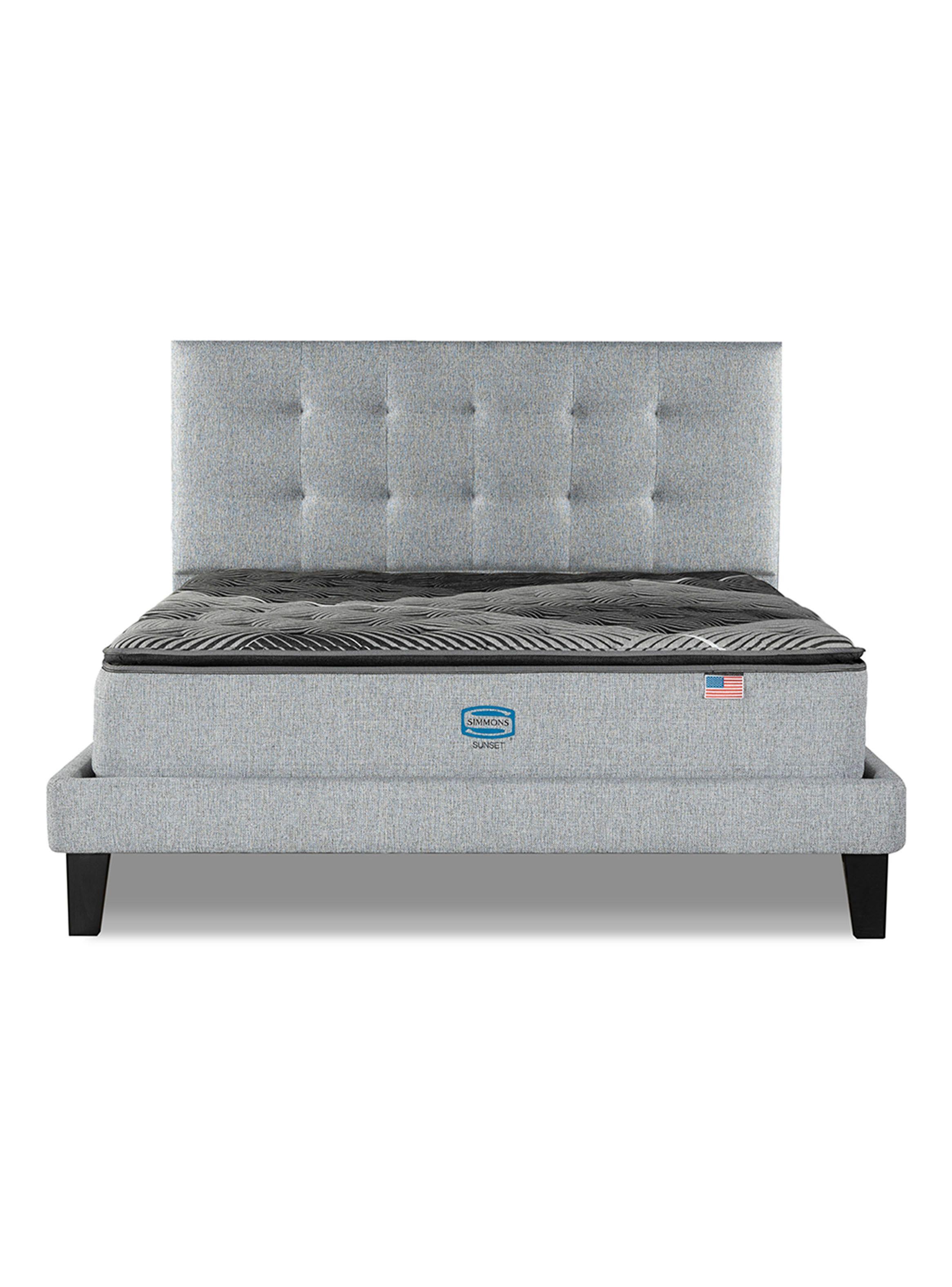 Cama Lownest Sunset King + Respaldo Tignes Plata-2