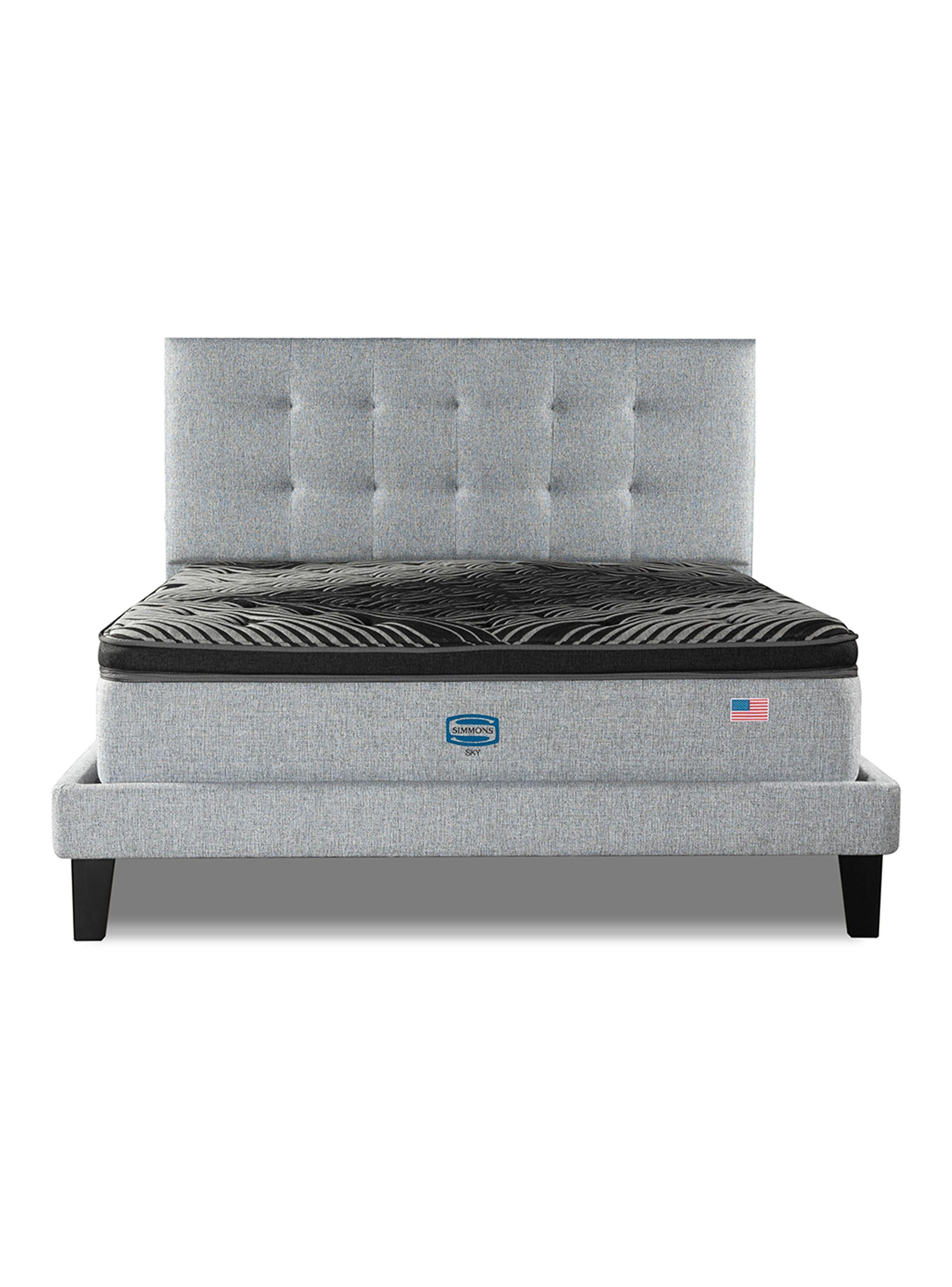 Cama Lownest Sky King + Respaldo Tignes Plata-2