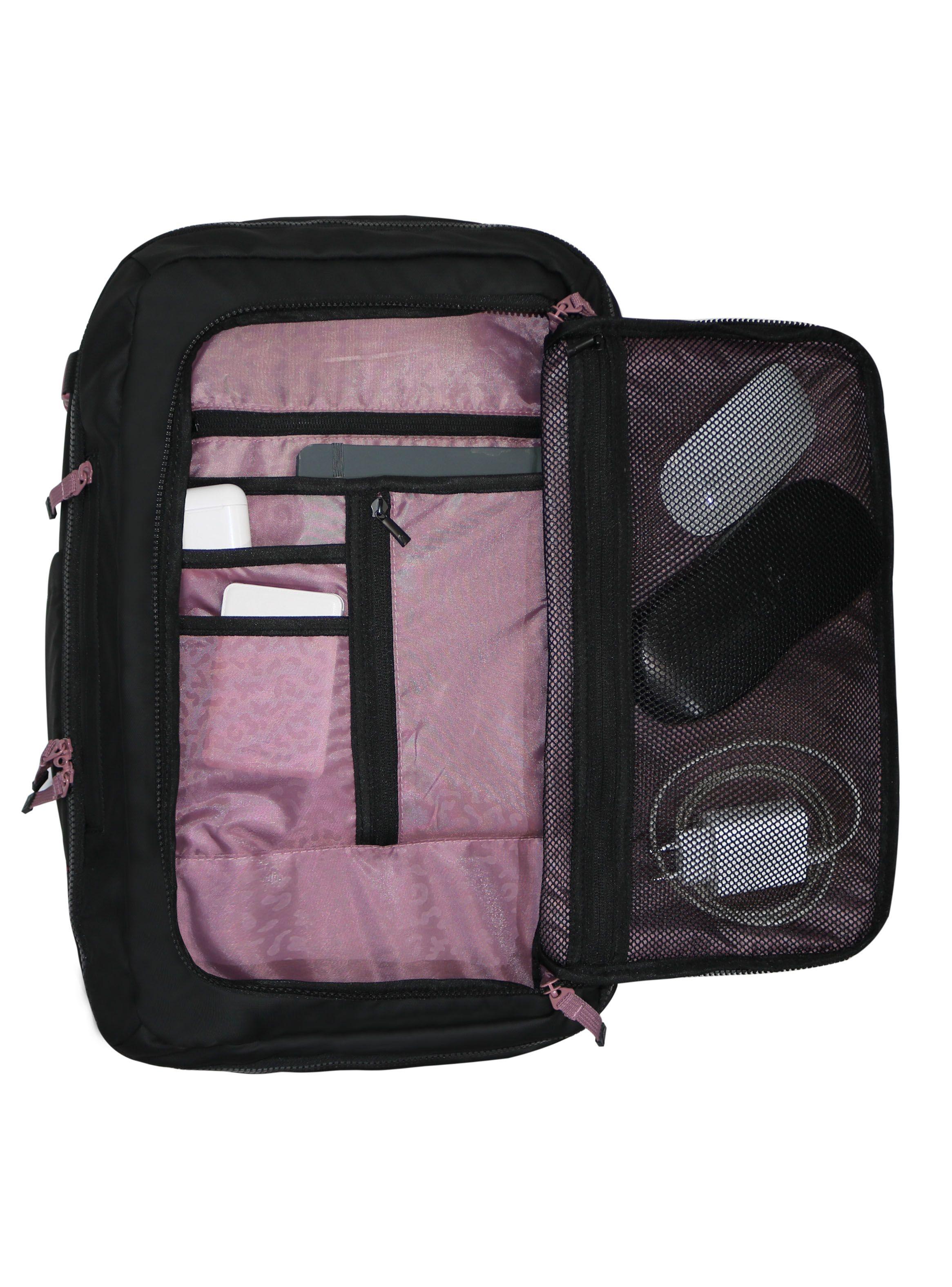 Mochila de Viaje Around Reverse Negro Malva 58 Litros-3