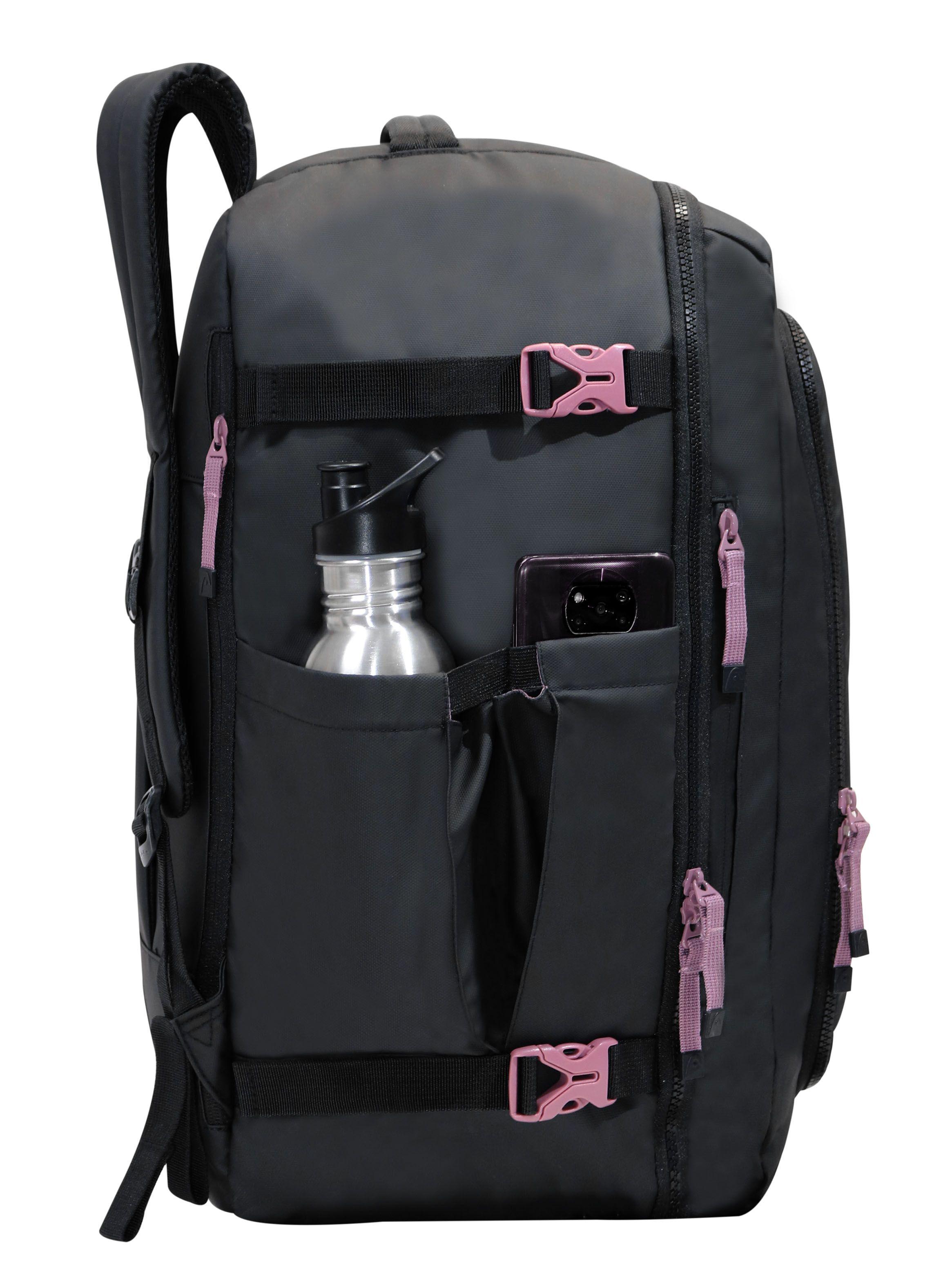 Mochila de Viaje Around Reverse Negro Malva 58 Litros-1