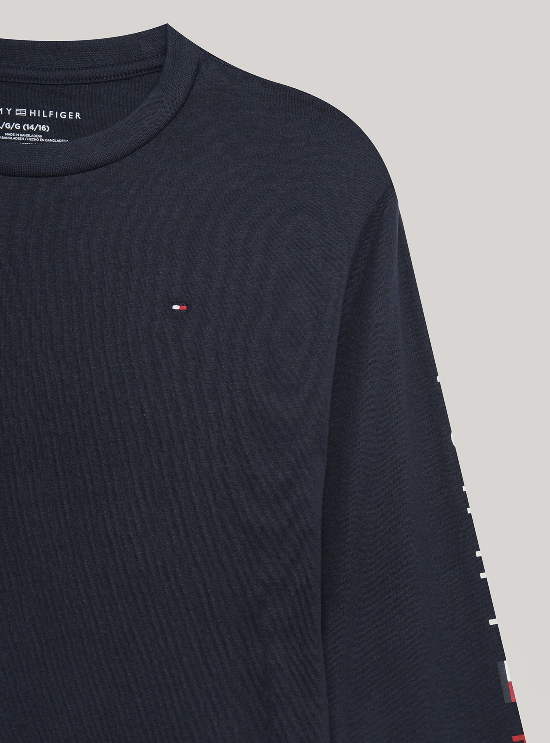 Polera Manga Larga Basic Azul-2