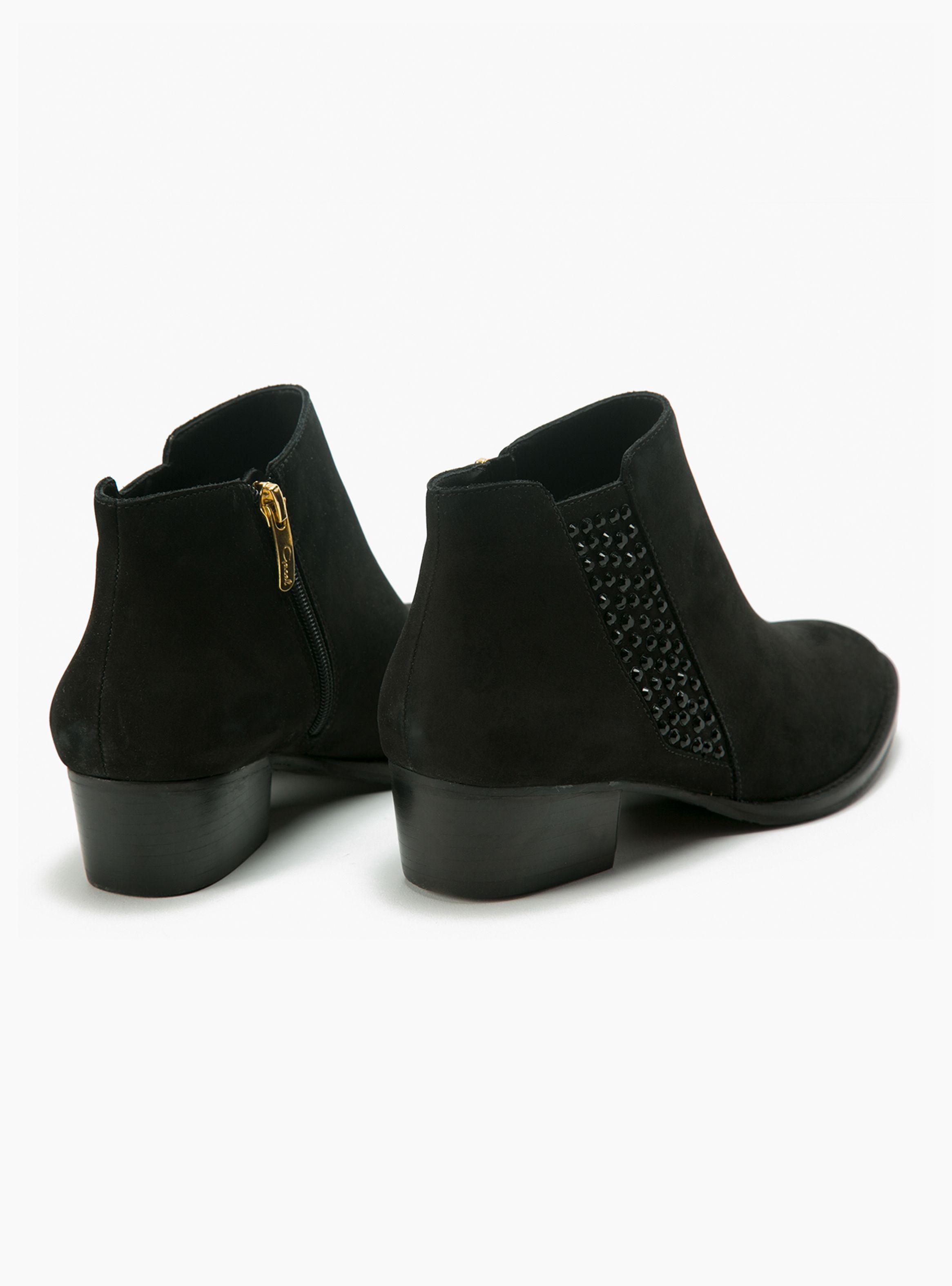 Botín Gacel Penny Casual Mujer Liso Negro-3