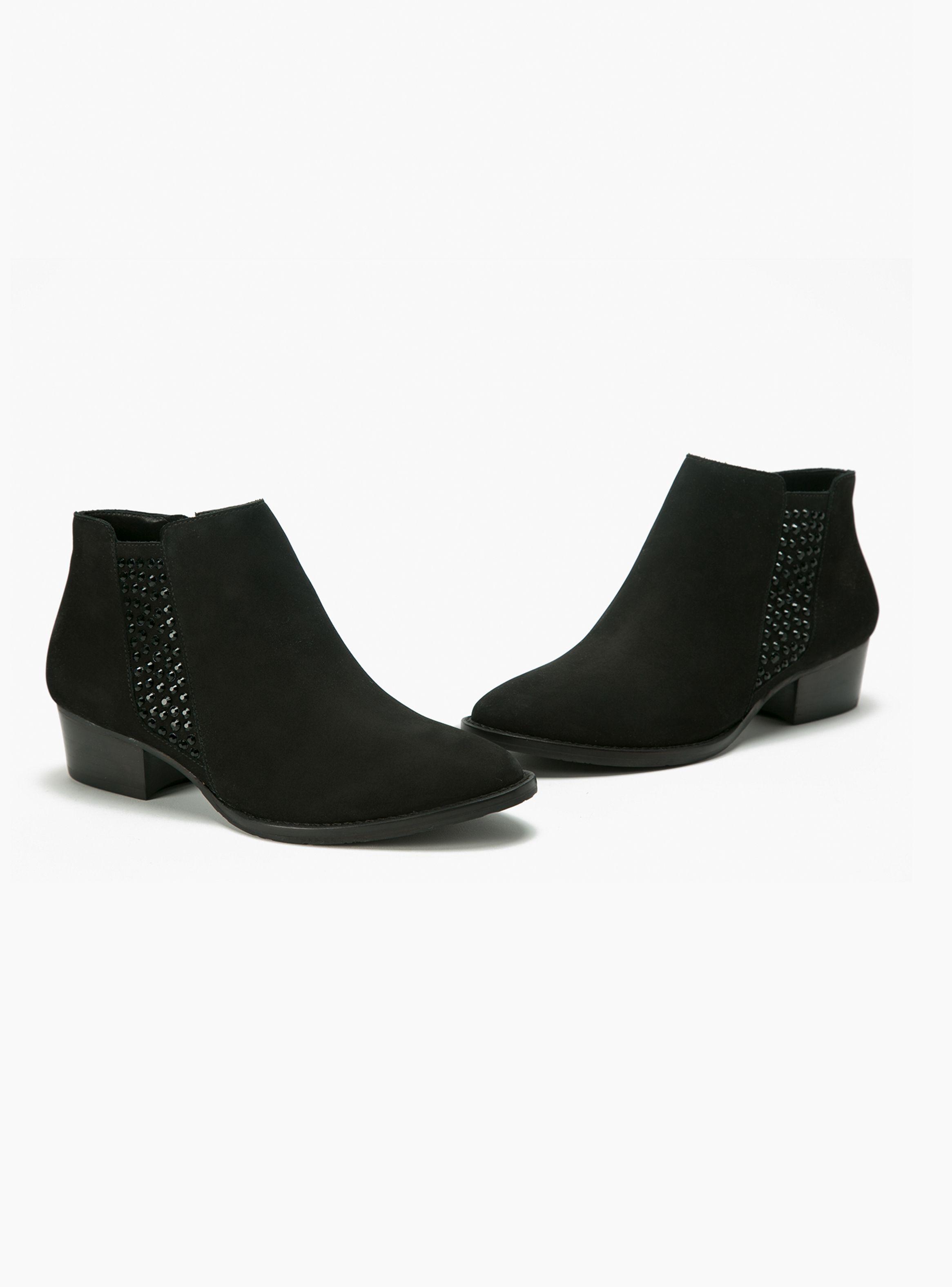 Botín Gacel Penny Casual Mujer Liso Negro-1