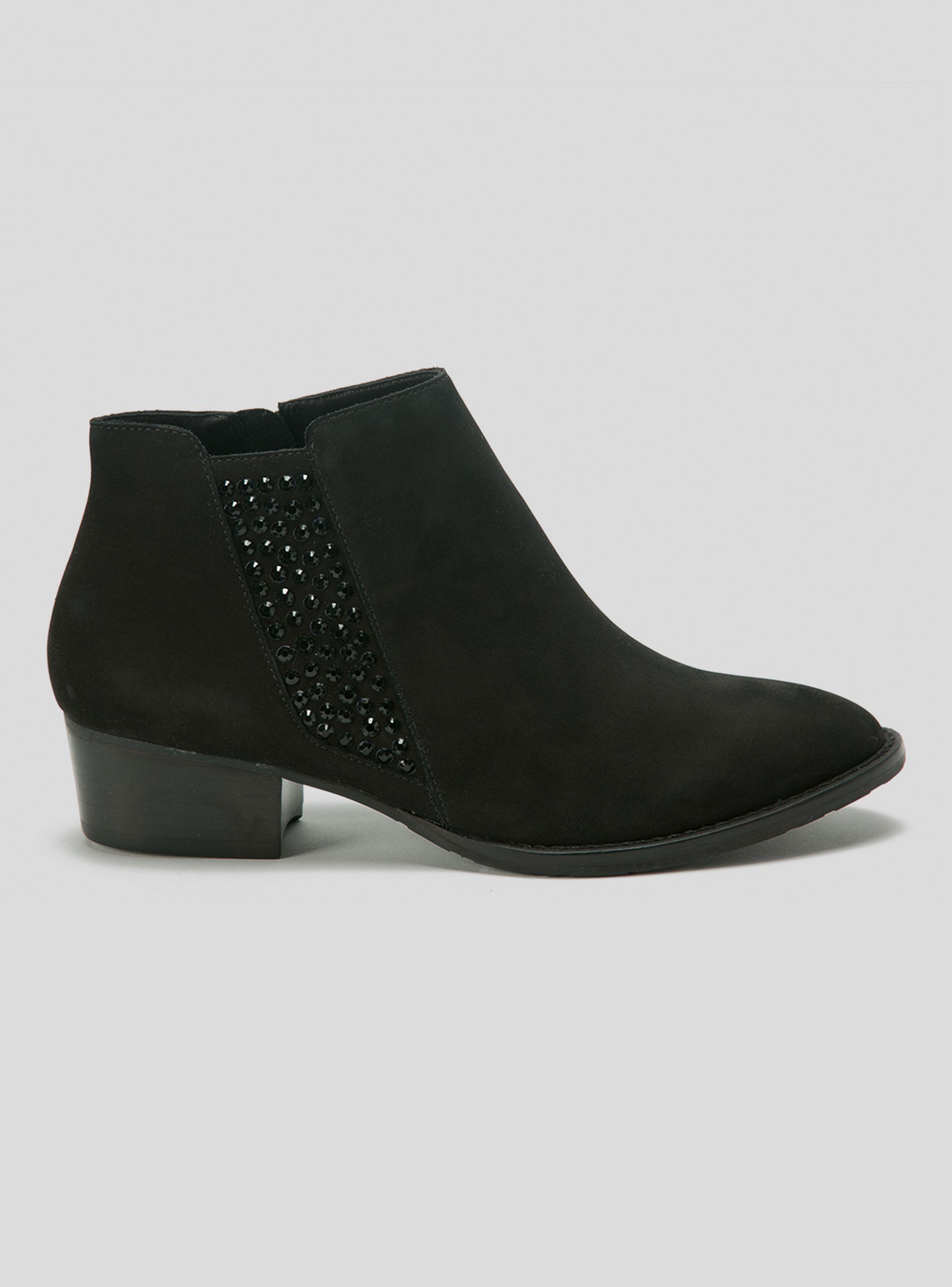 Botín Gacel Penny Casual Mujer Liso Negro-0