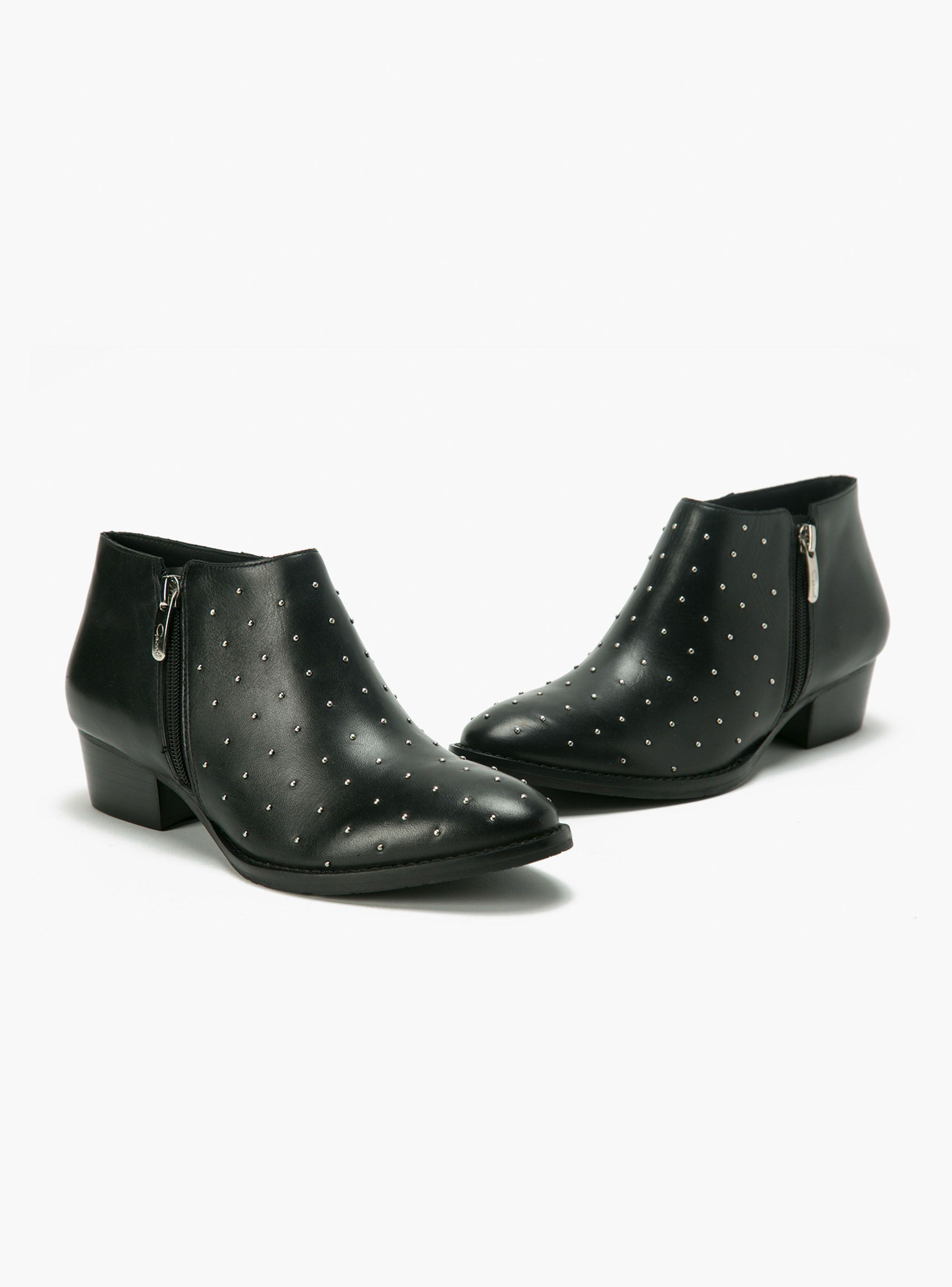 Botín Gacel Penny Casual Mujer Tachas Negro-1