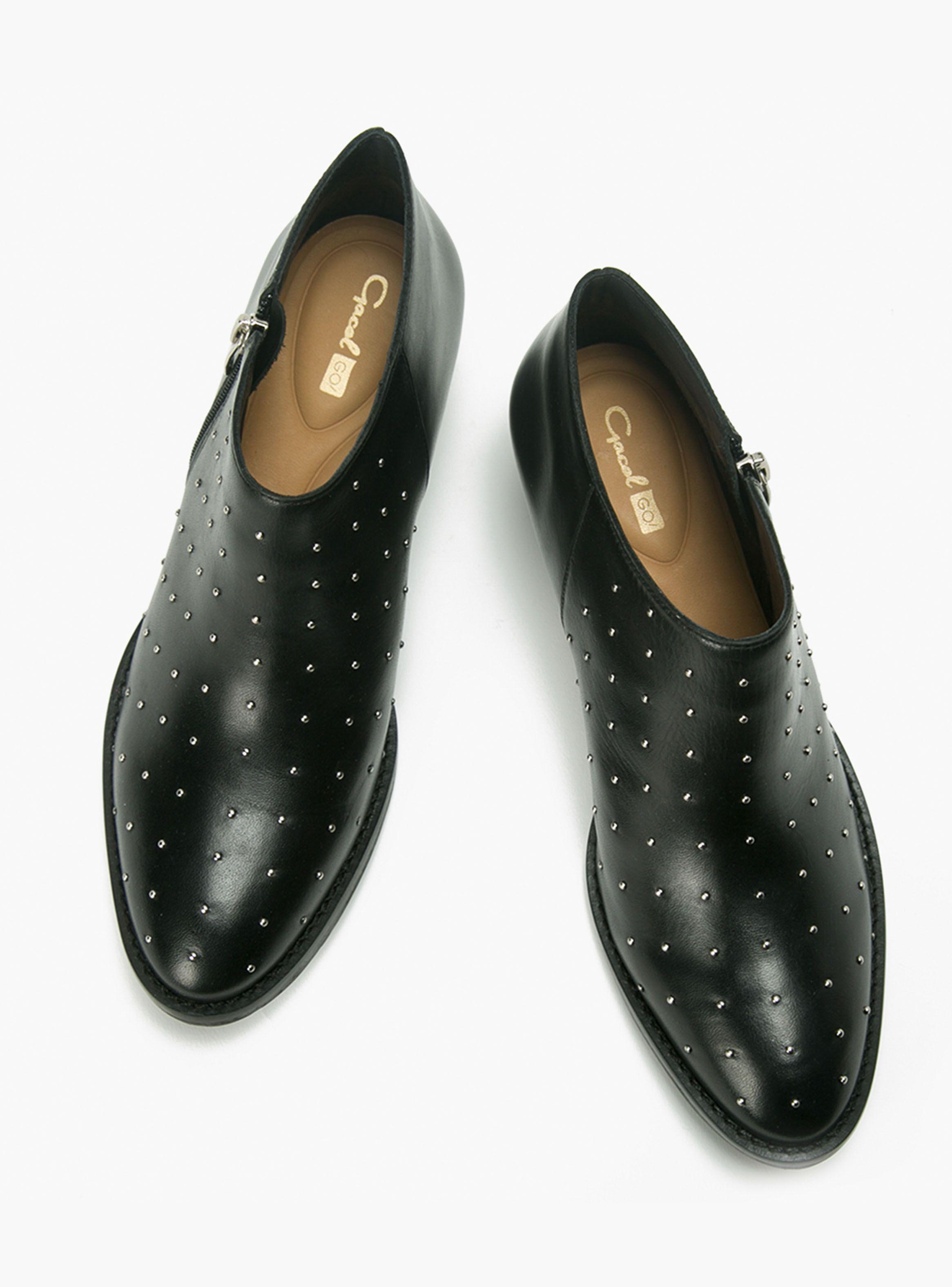 Botín Gacel Penny Casual Mujer Tachas Negro-2