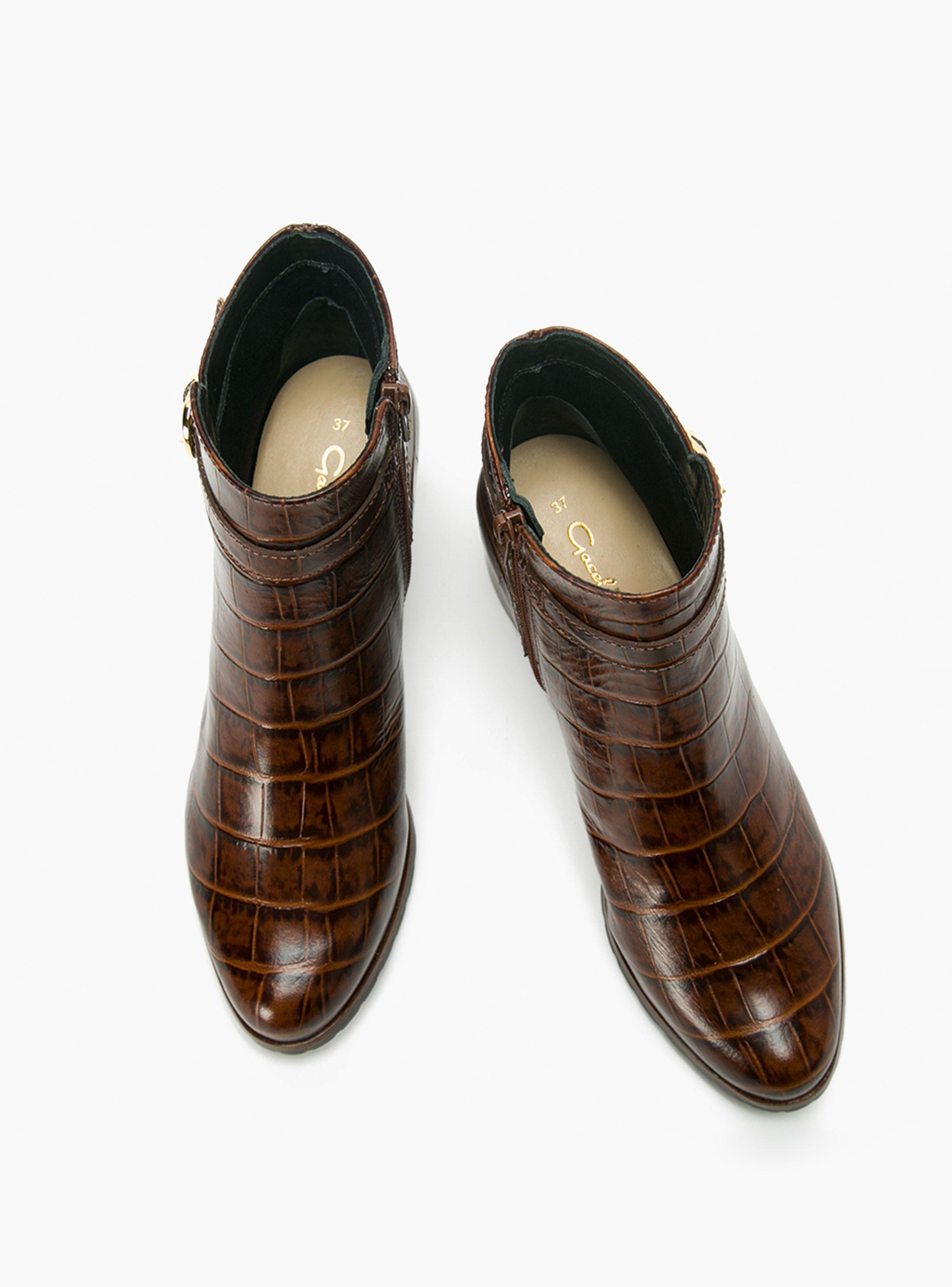 Botín Gacel Mujer Modelo Alfonsina Café-2