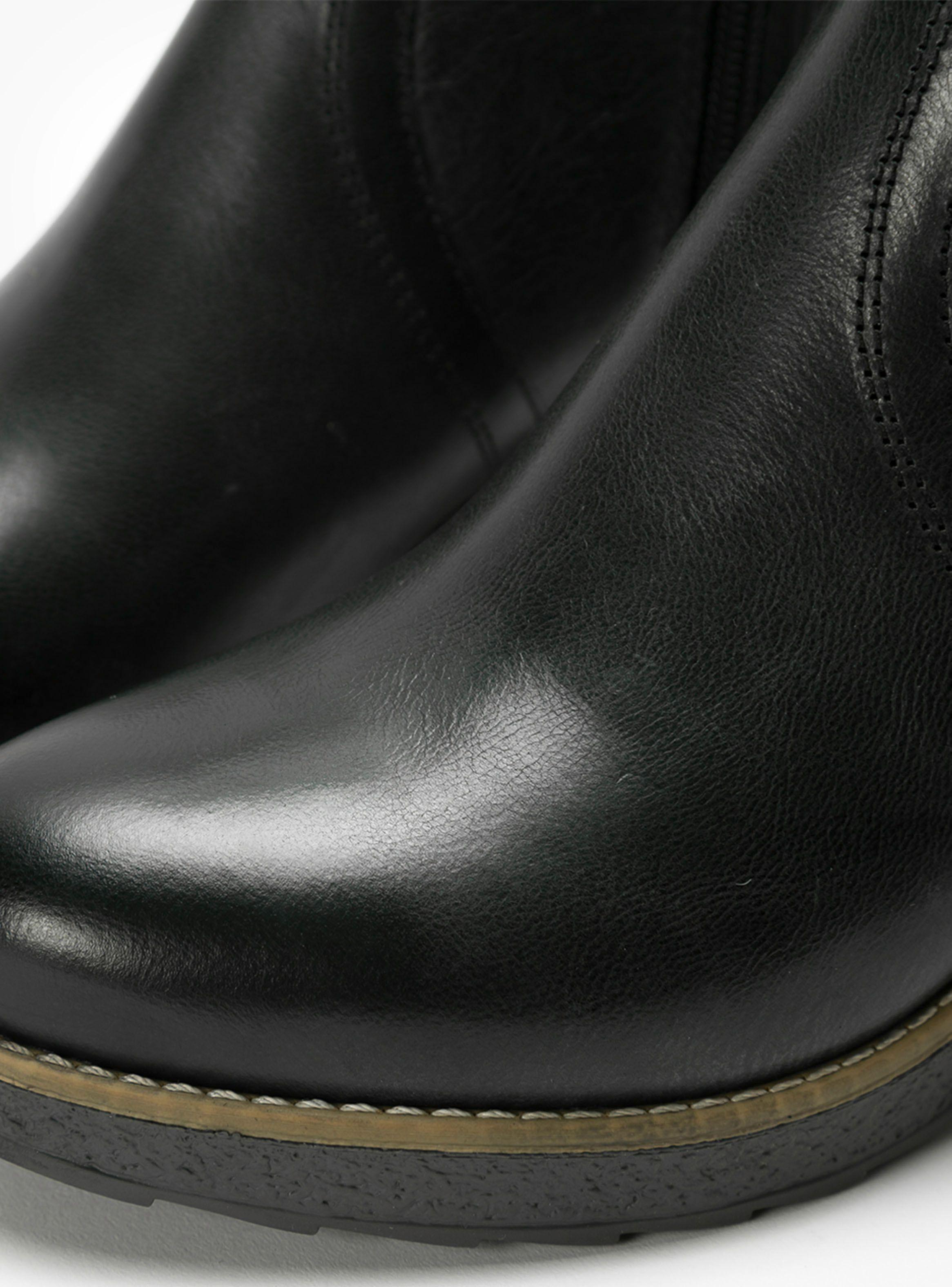 Botin Leda Negro Mujer-4