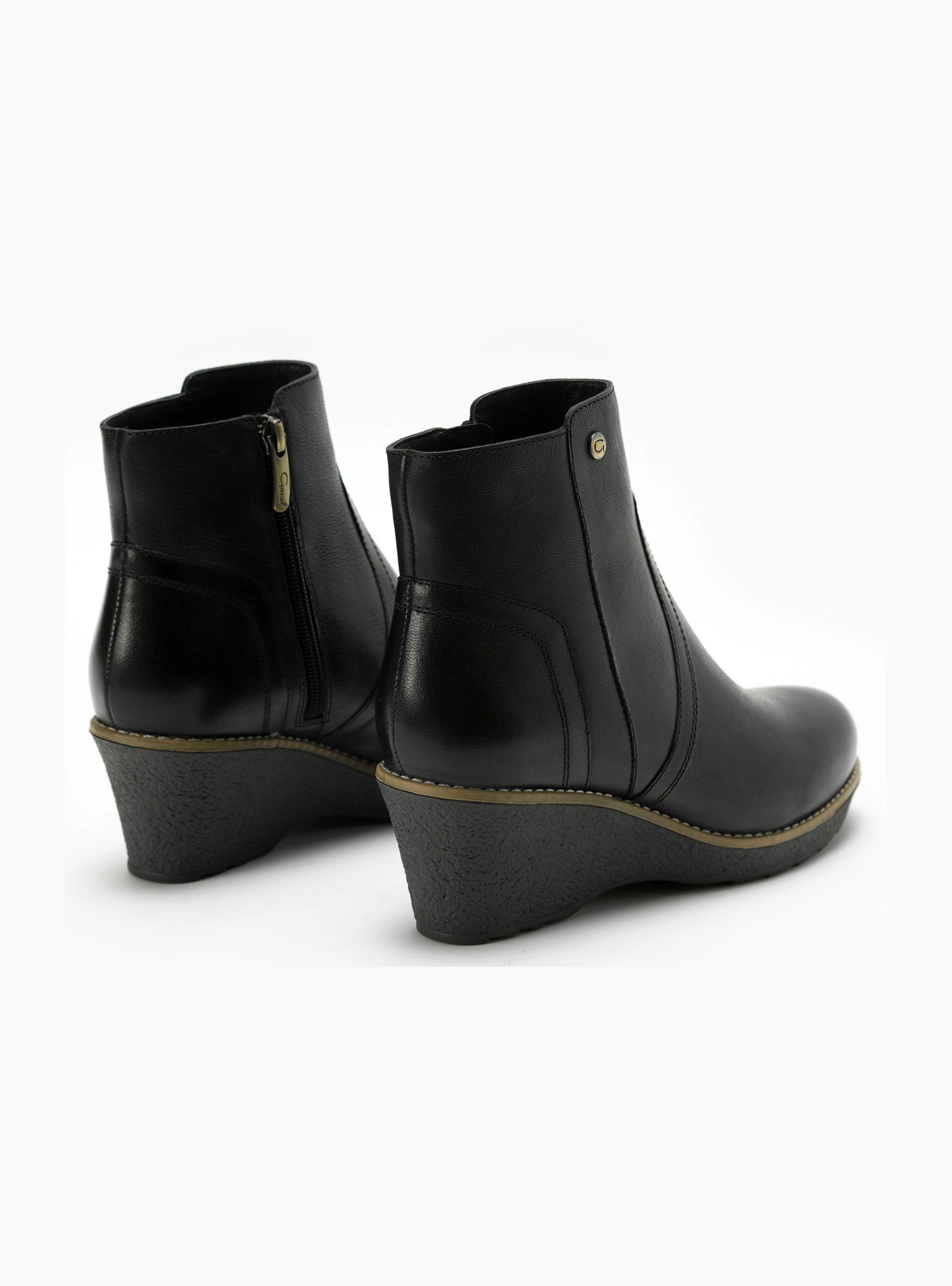 Botin Leda Negro Mujer-2