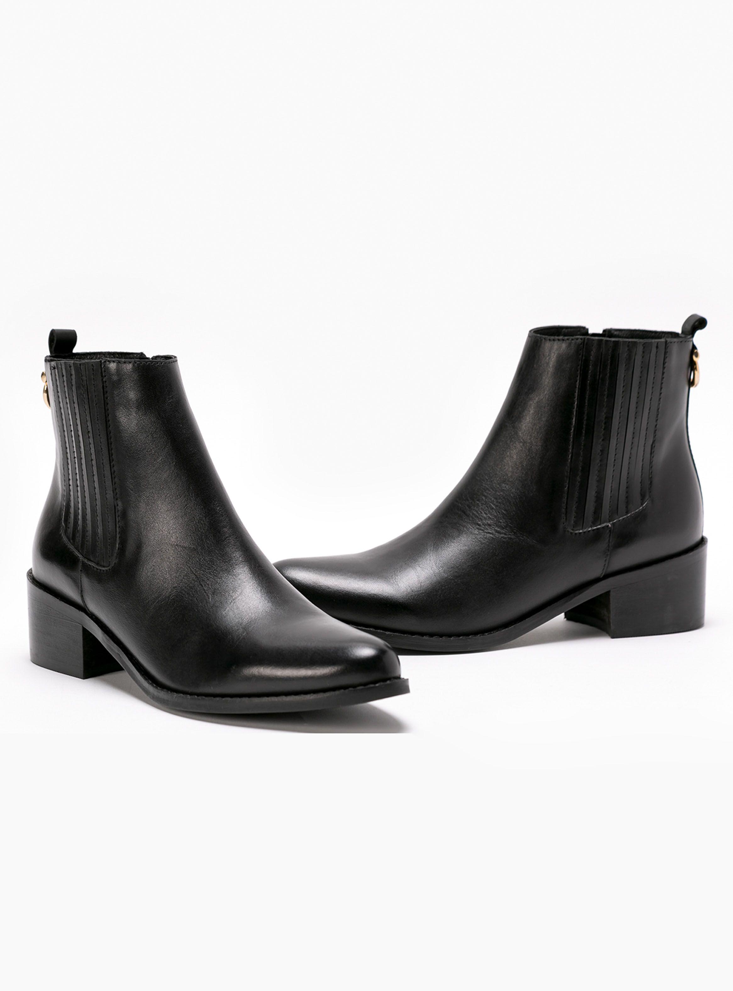 Botín Gacel Mujer Modelo Montana Elastico Negro-2