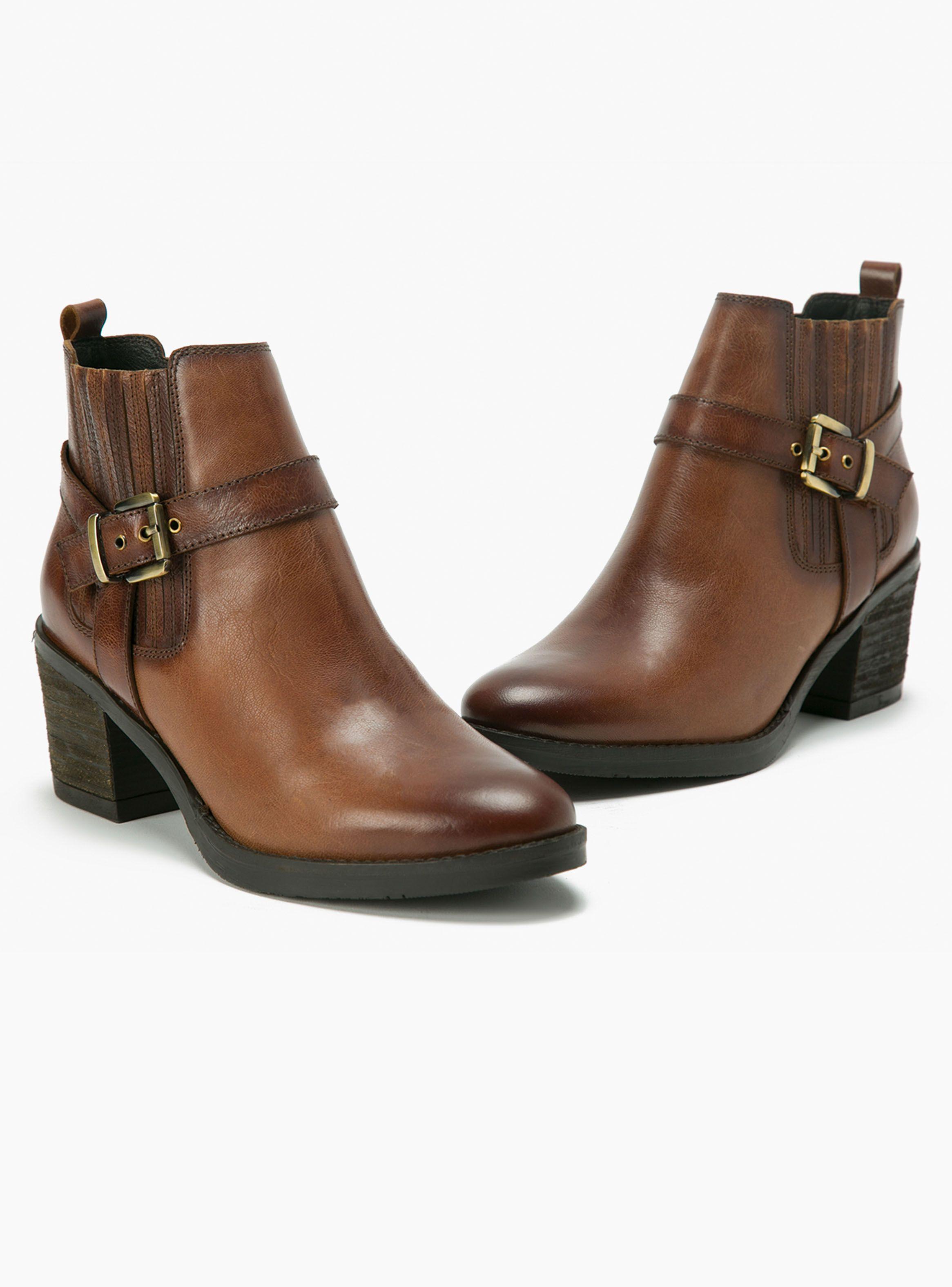Botín Gacel Mujer Modelo Piera Hebilla Cobre-1