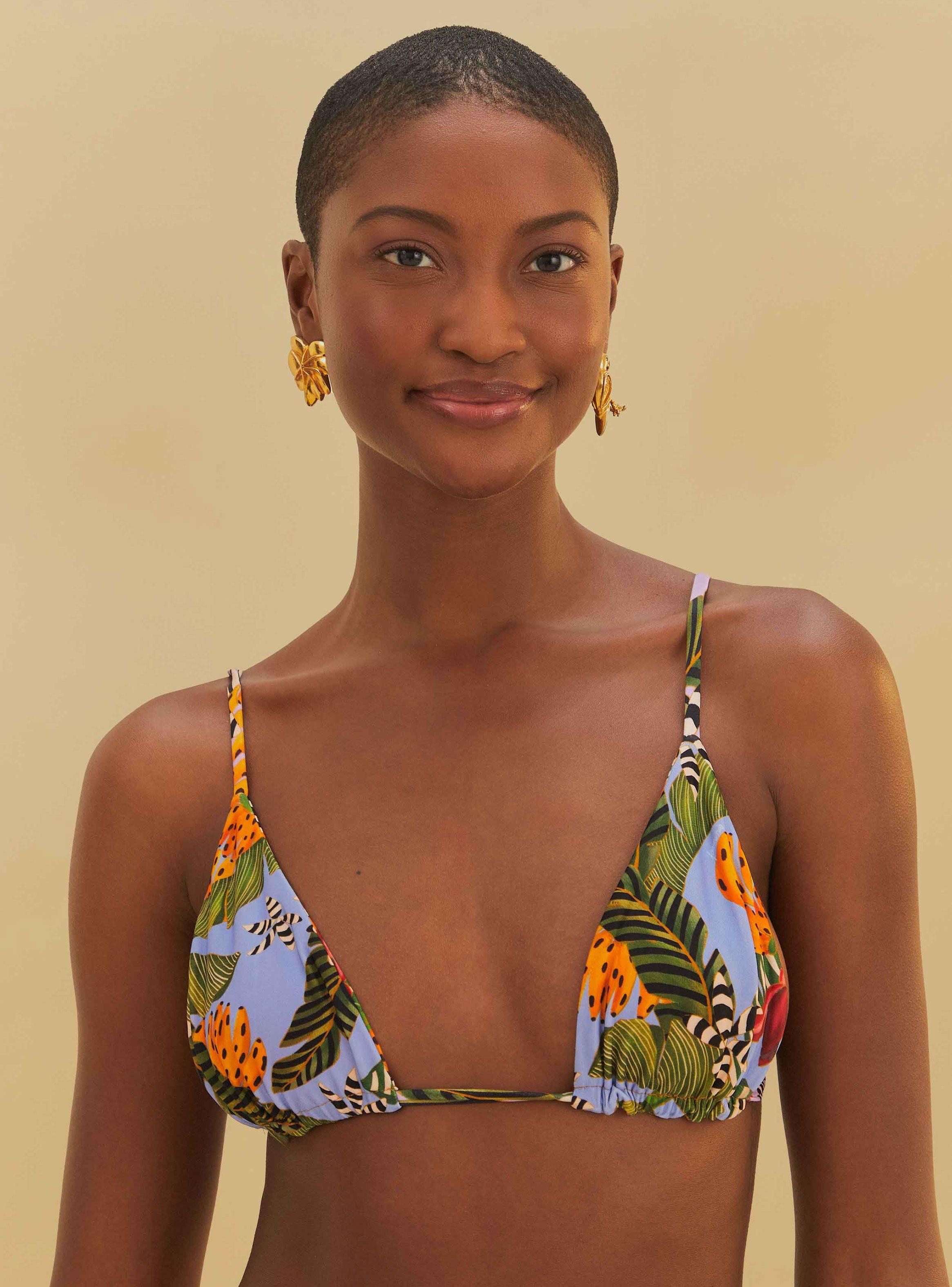 Bikini Triángulos Diseño Tropical-2