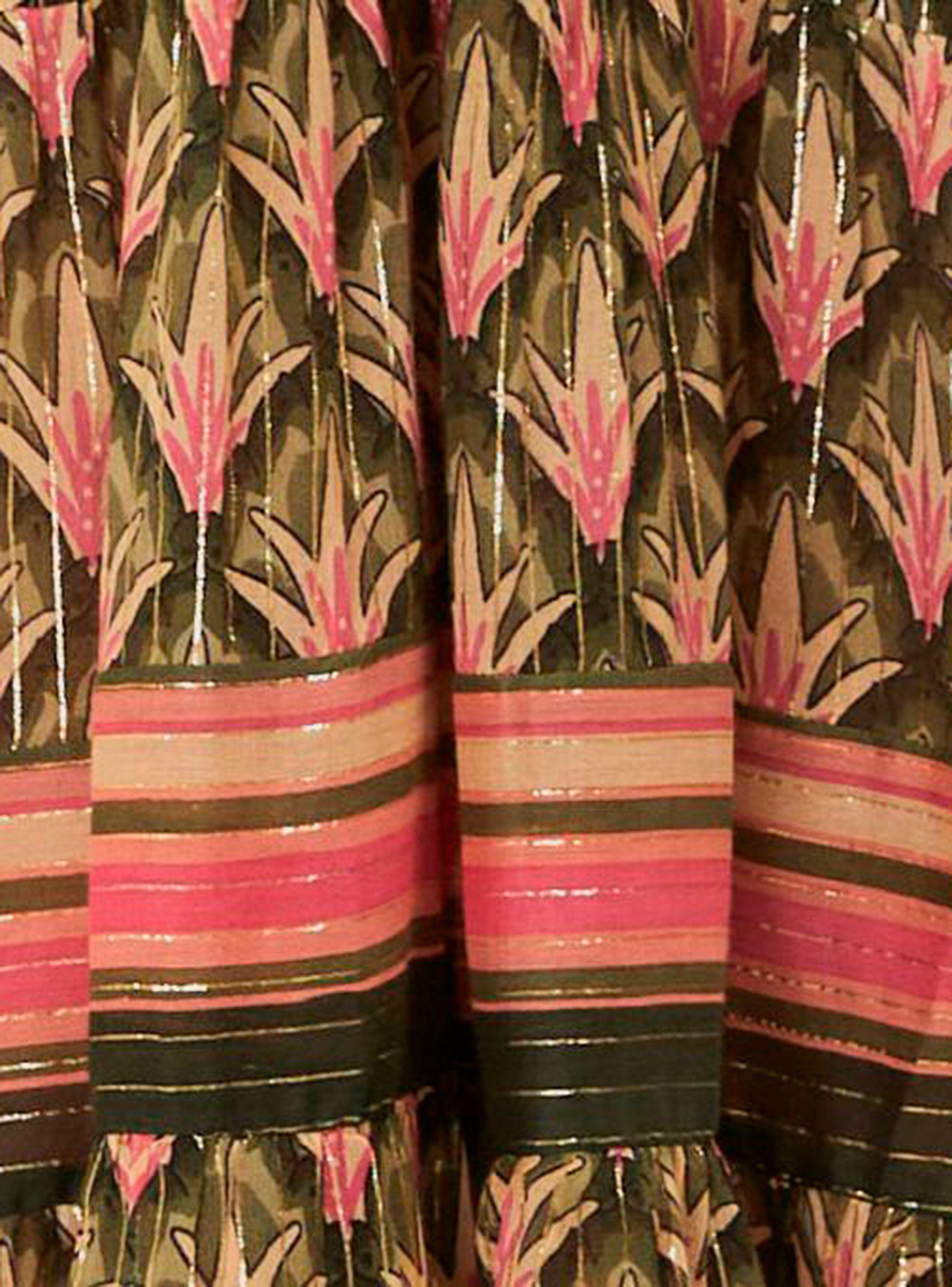 Vestido Largo con Amarra Frontal Estampado-3