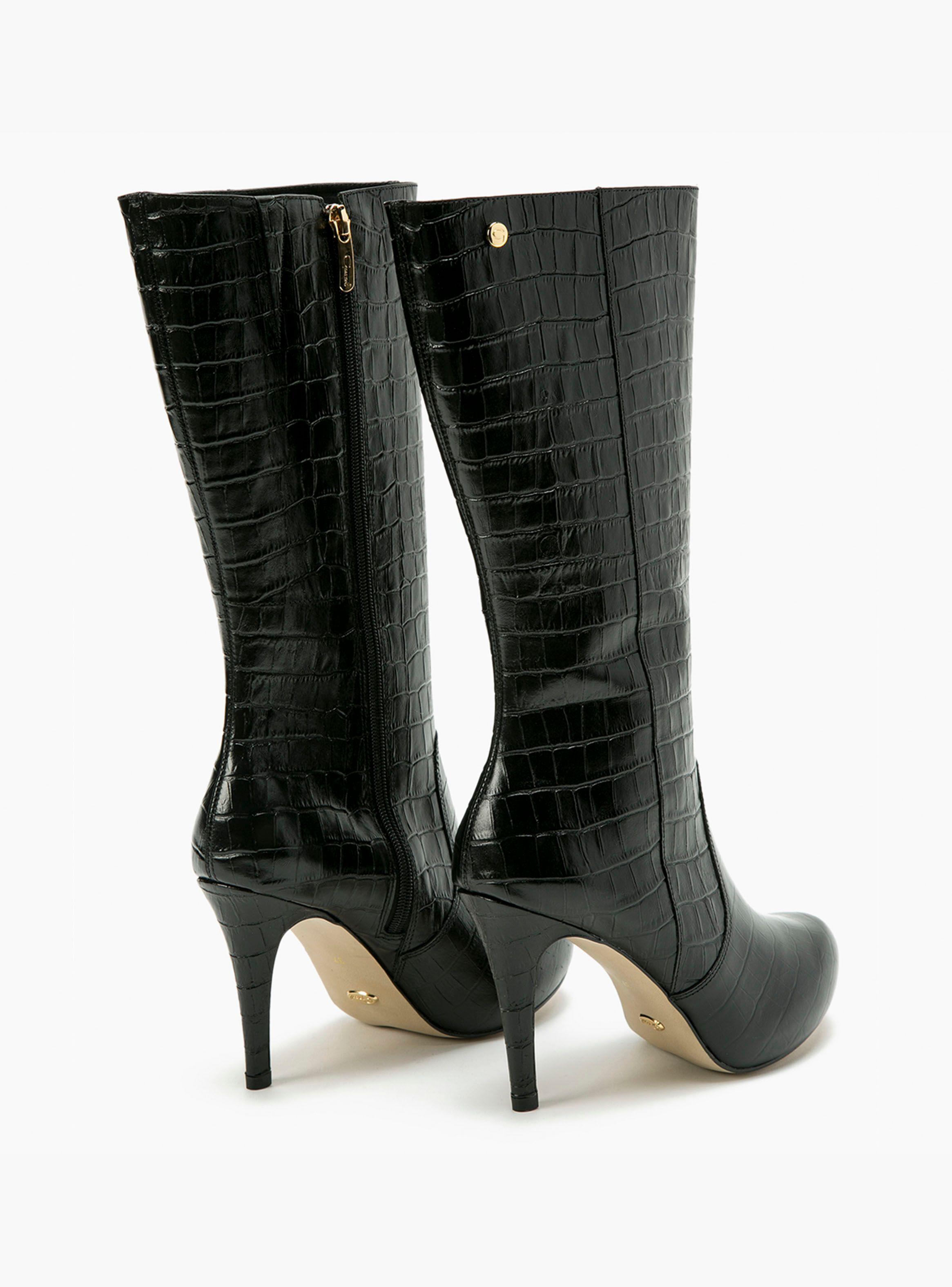Bota Gacel Olga Taco Aguja Negro Mujer-4