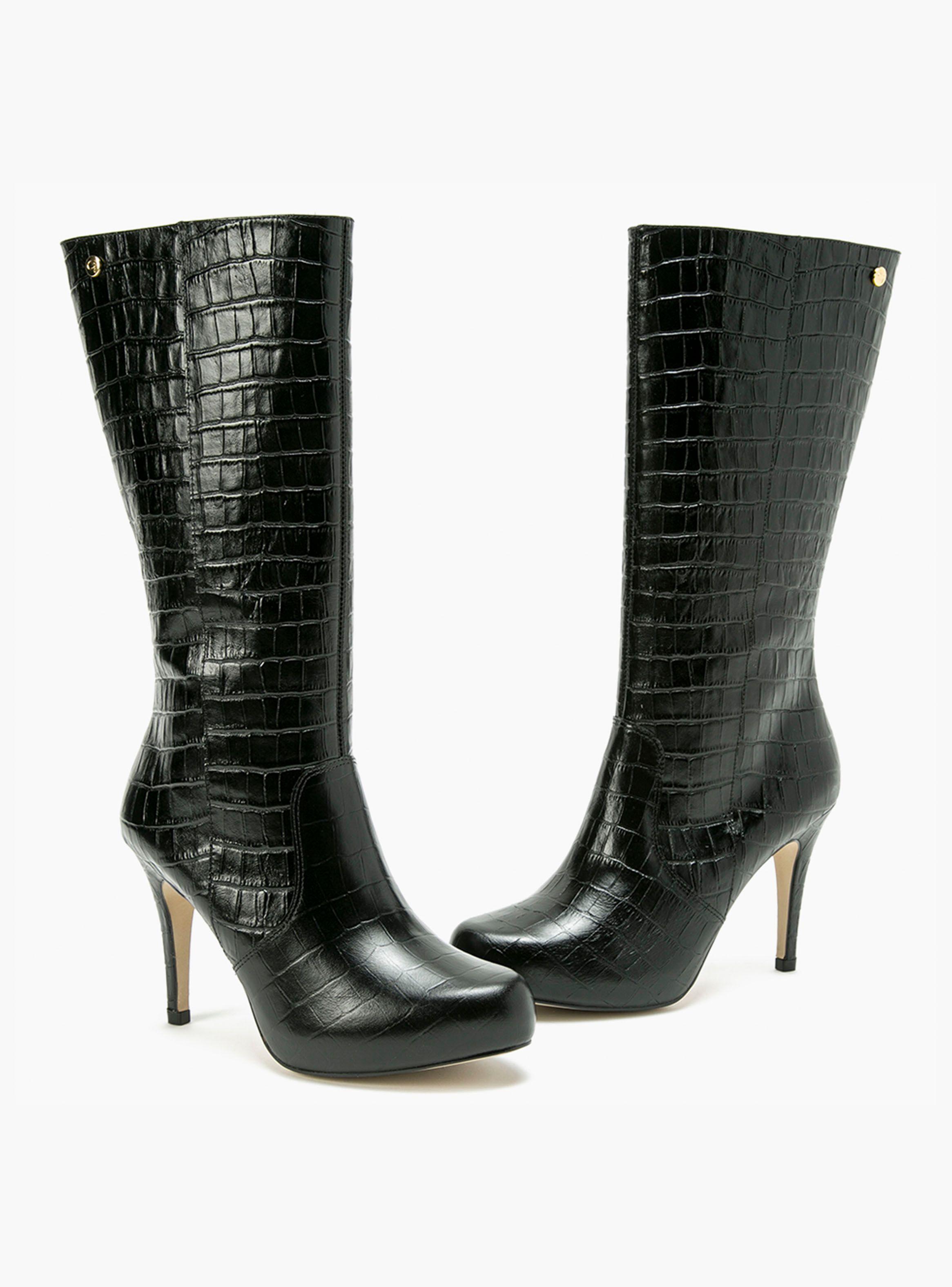 Bota Gacel Olga Taco Aguja Negro Mujer-1