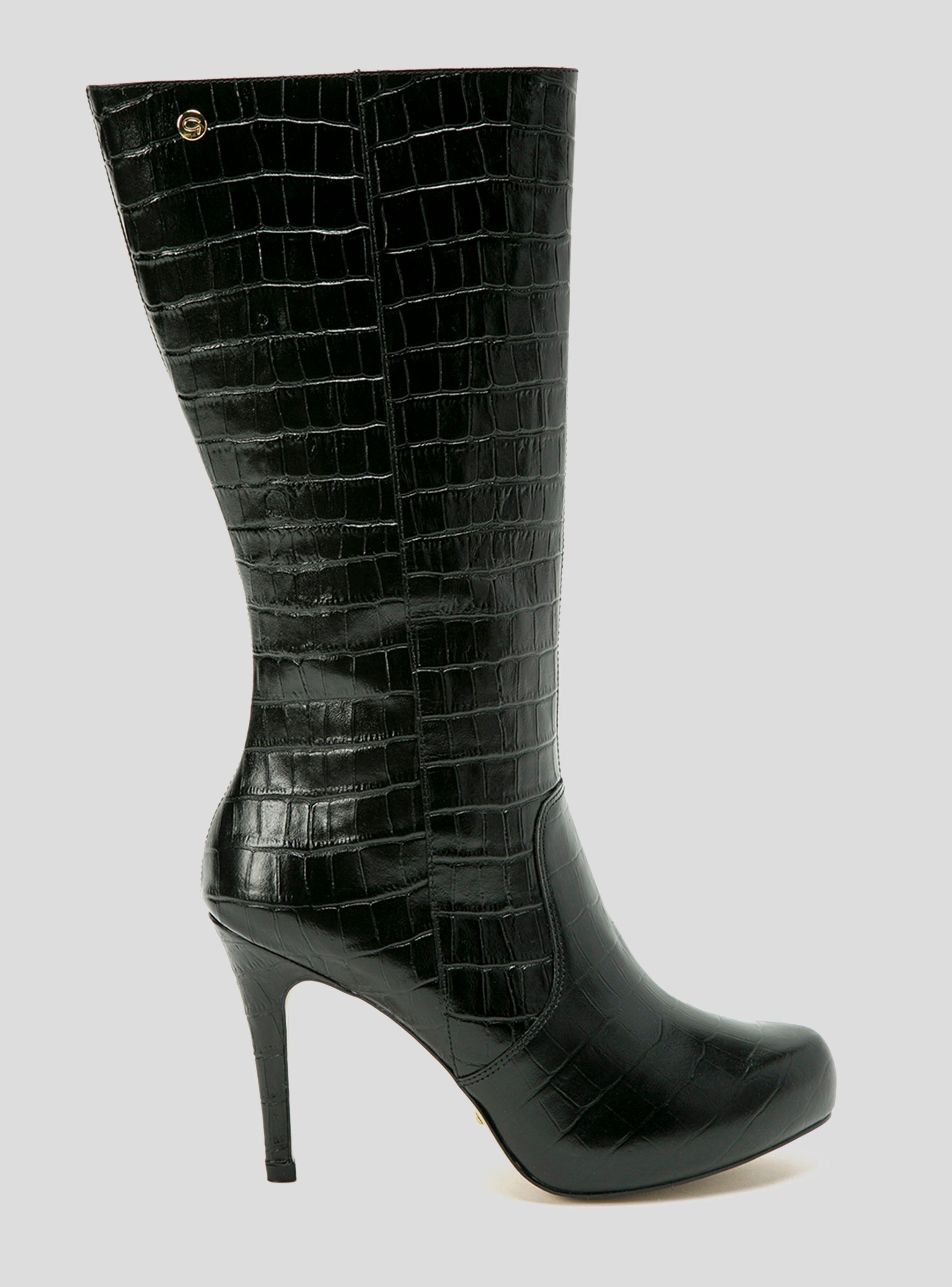 Bota Gacel Olga Taco Aguja Negro Mujer-0