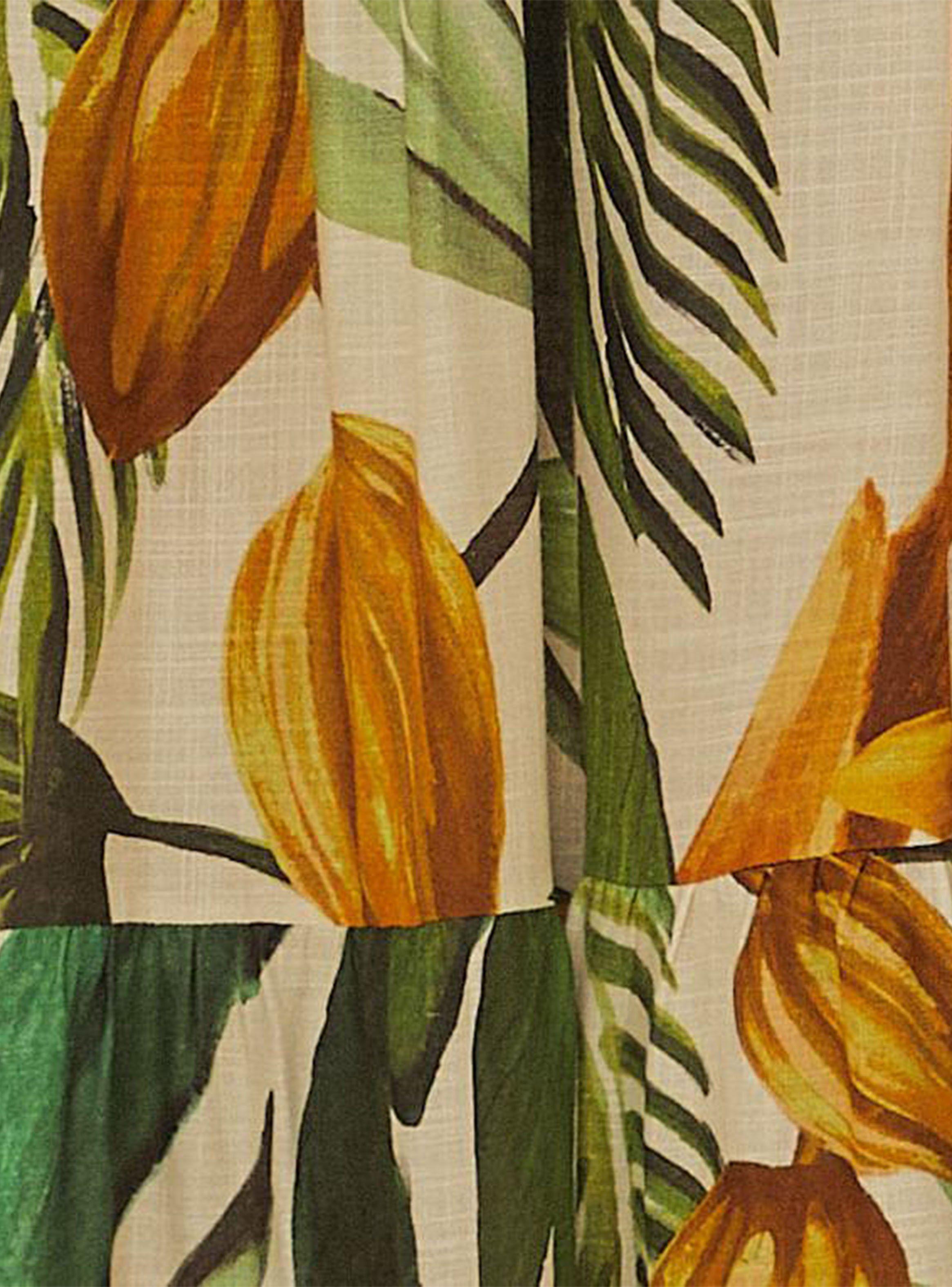 Vestido Largo Estampado Plátanos-4