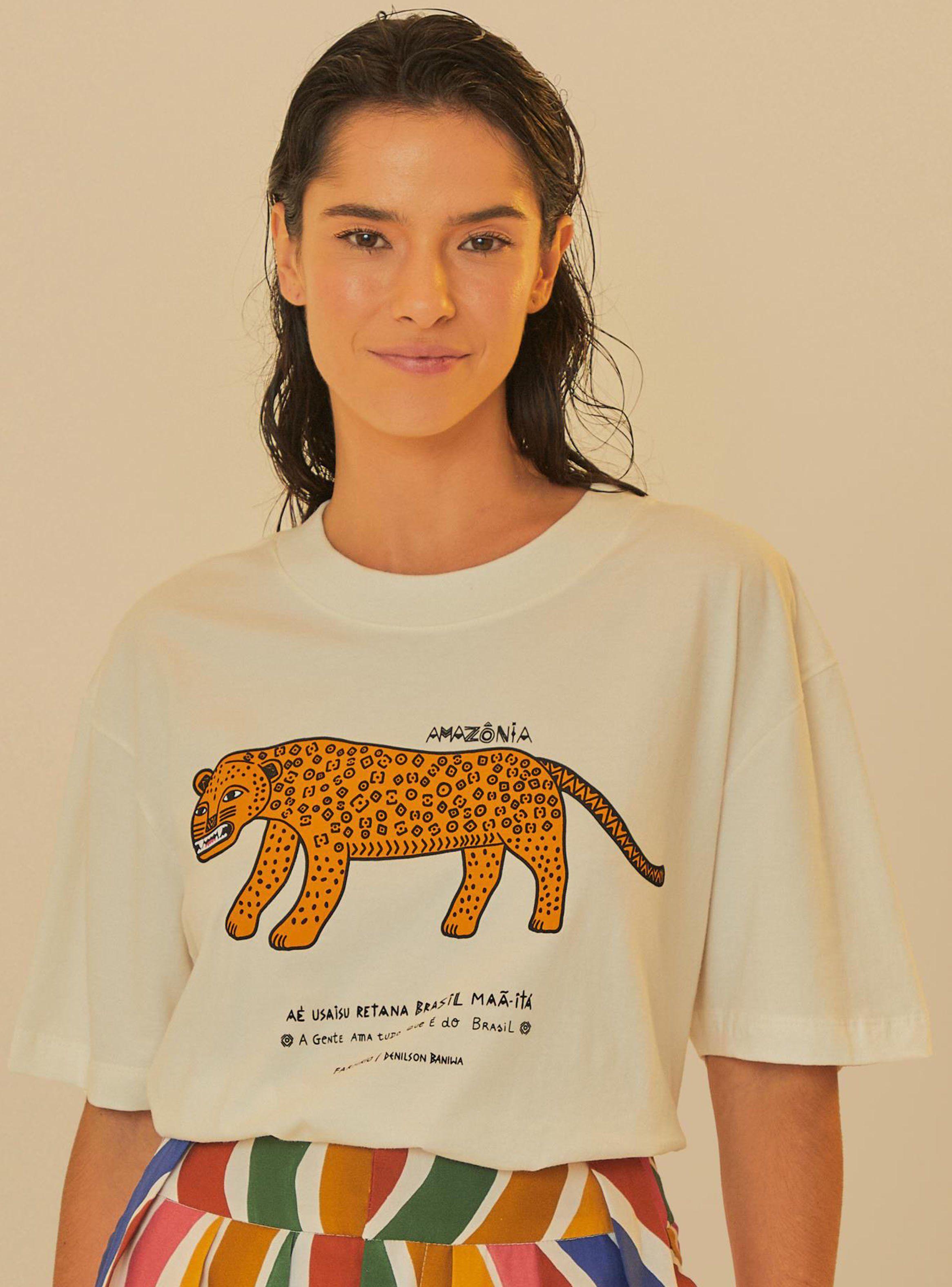 Polera Manga Corta Diseño Jaguar-0