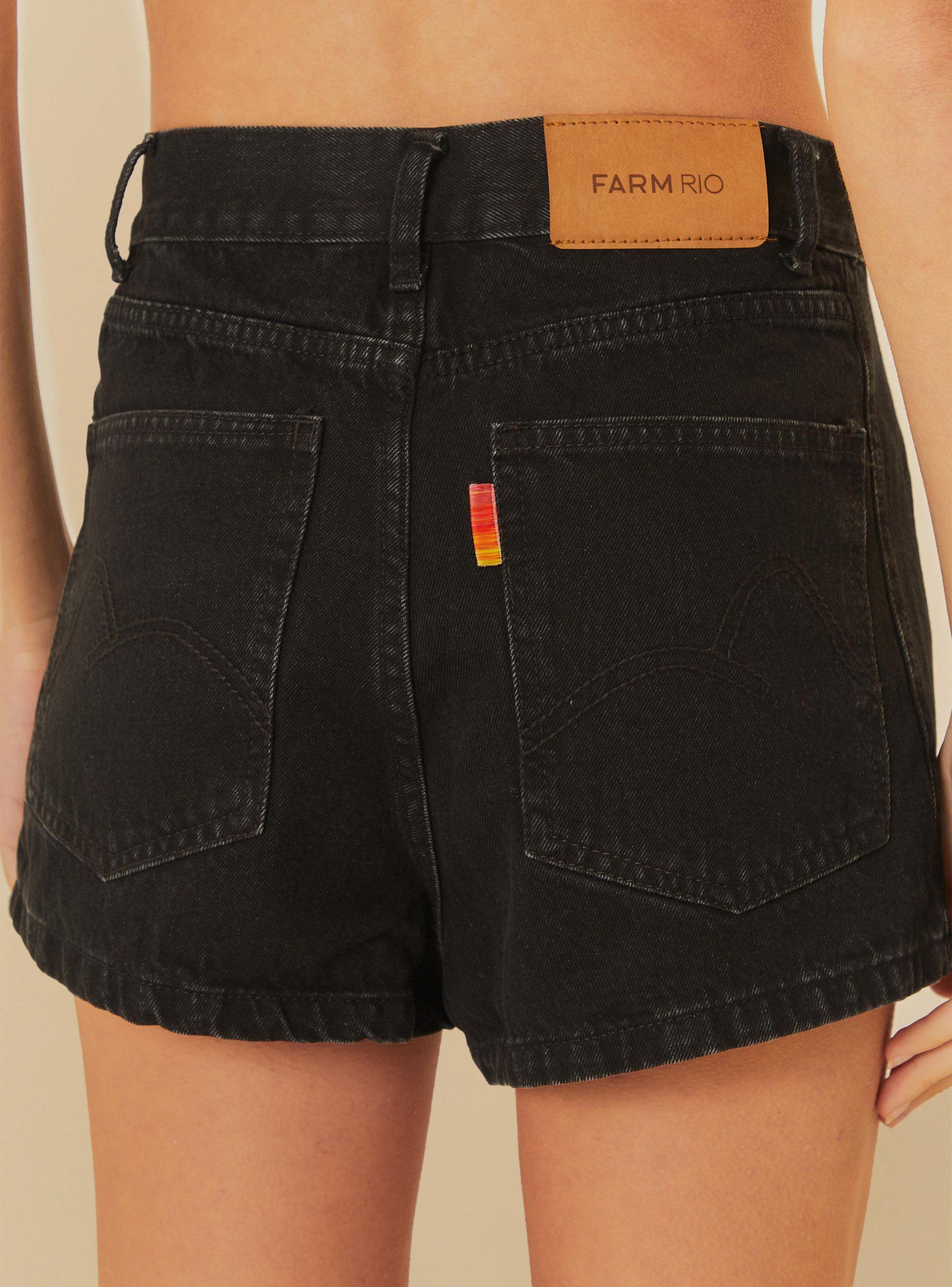 Short Jeans Tiro Alto-1