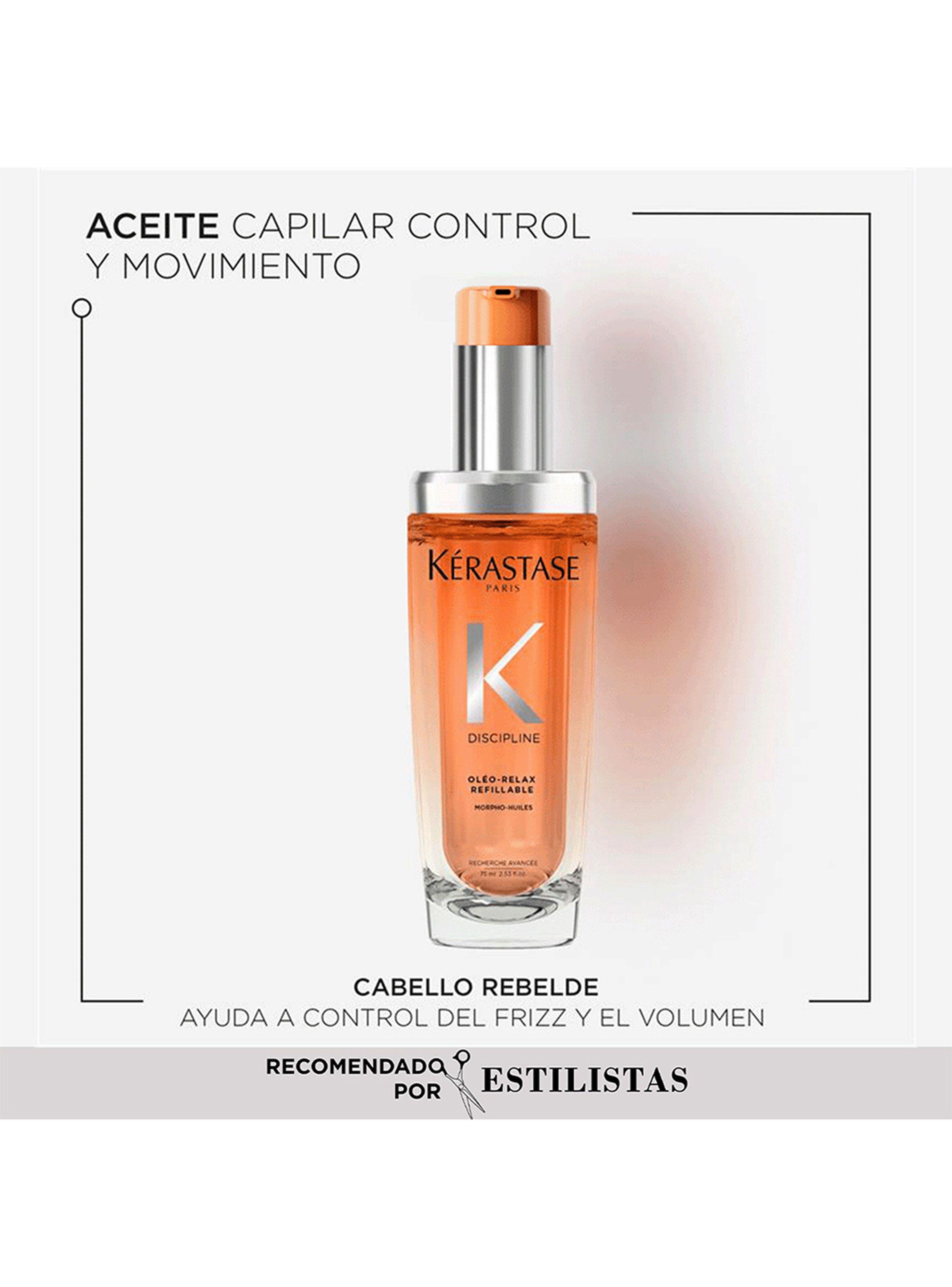 Aceite Discipline L'Huile Oléo-Relax 75ml Kérastase para Cabello Voluminoso y con Frizz-2