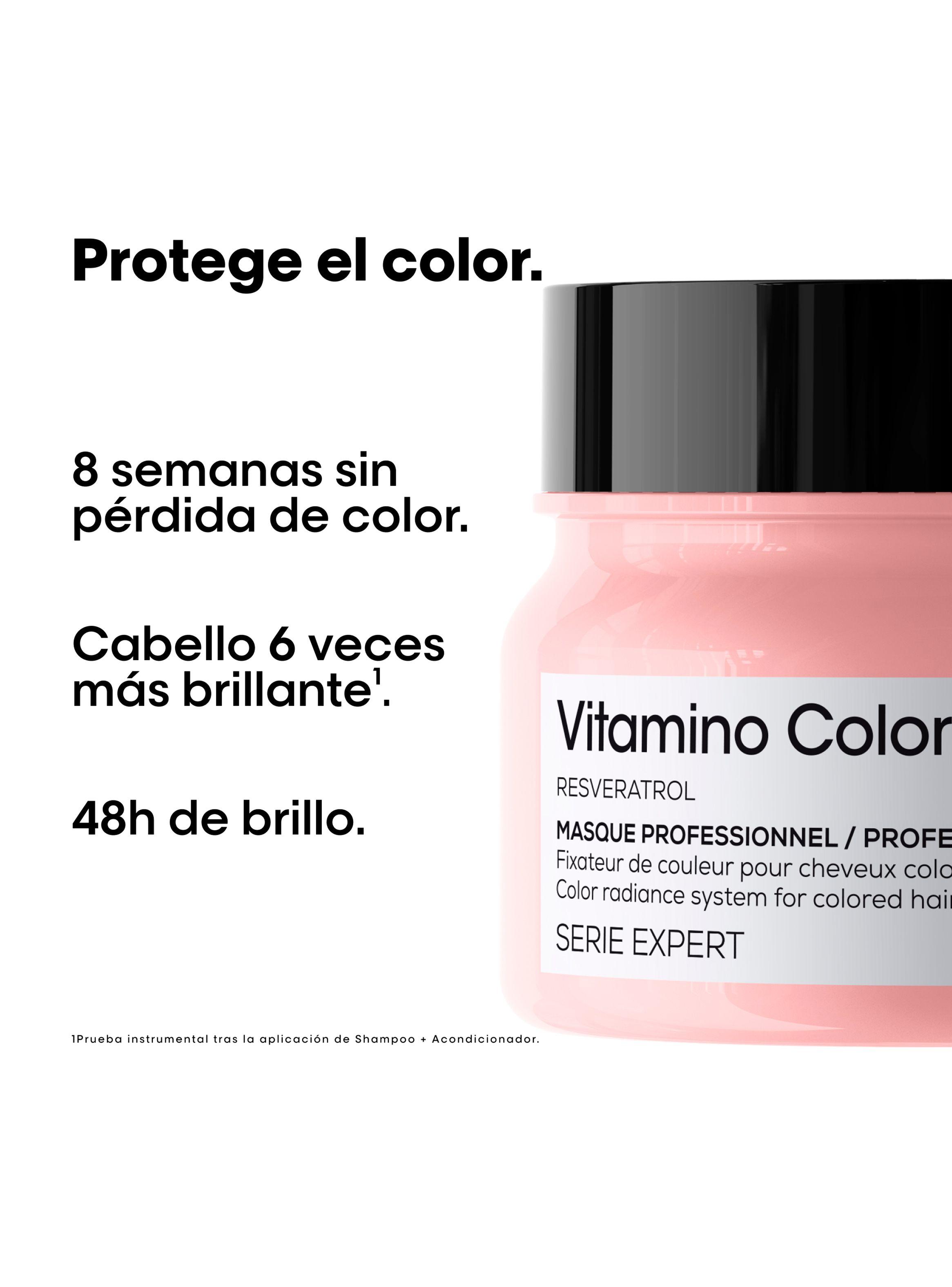 Set Profesional Cuidado del Color Shampoo 500ml + Máscara 250ml Vitamino Color -3