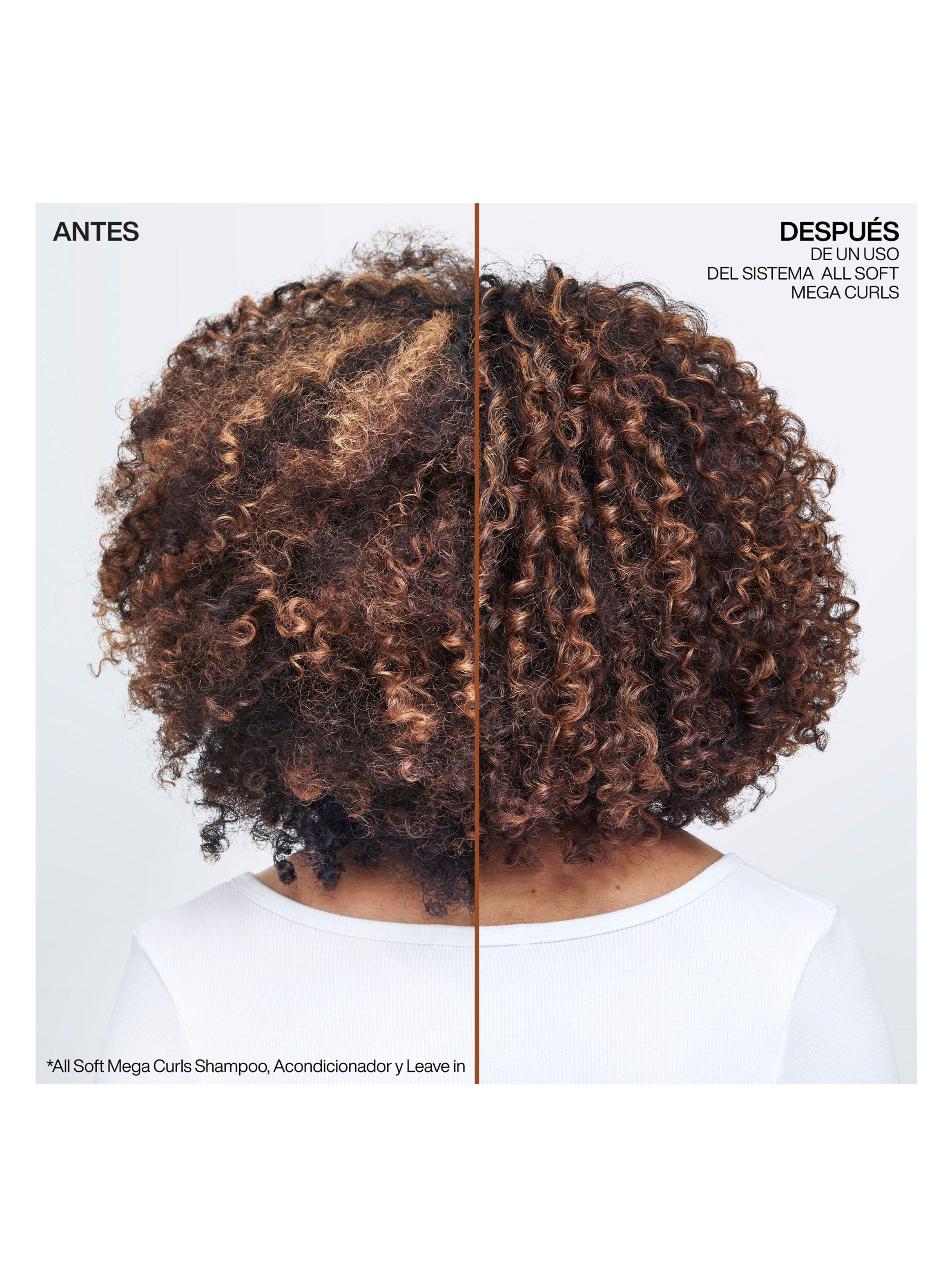 Set Nutrición Cabello Rizado Seco All Soft Mega Curls Shampoo Sin Sulfatos 300ml + Acondicionador 300ml Redken-3