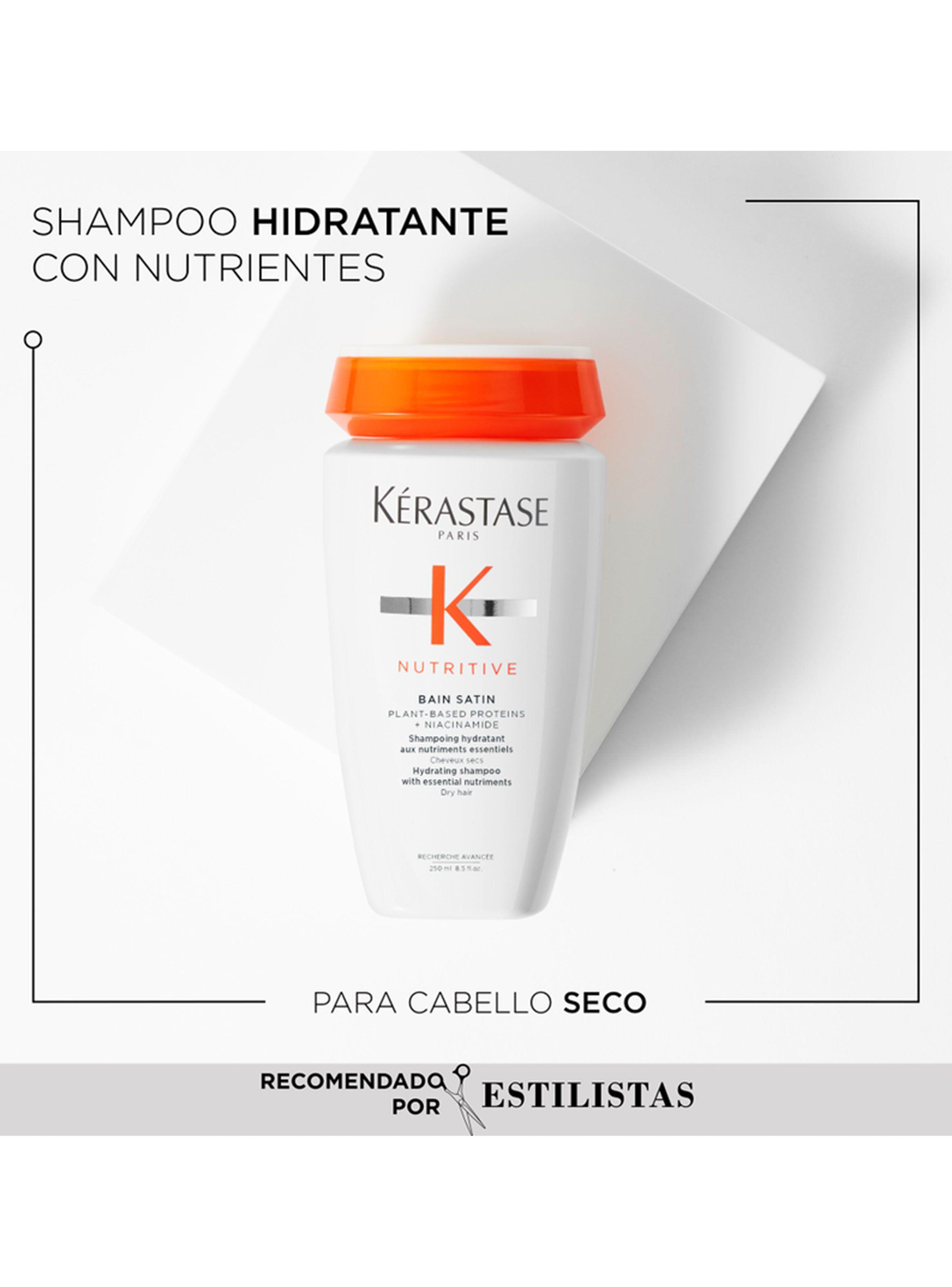 Set Cabello Seco Nutritive Shampoo Bain Satin 250ml + Aceite LHuile Originale Elixir Ultime 50ml Kérastase-1