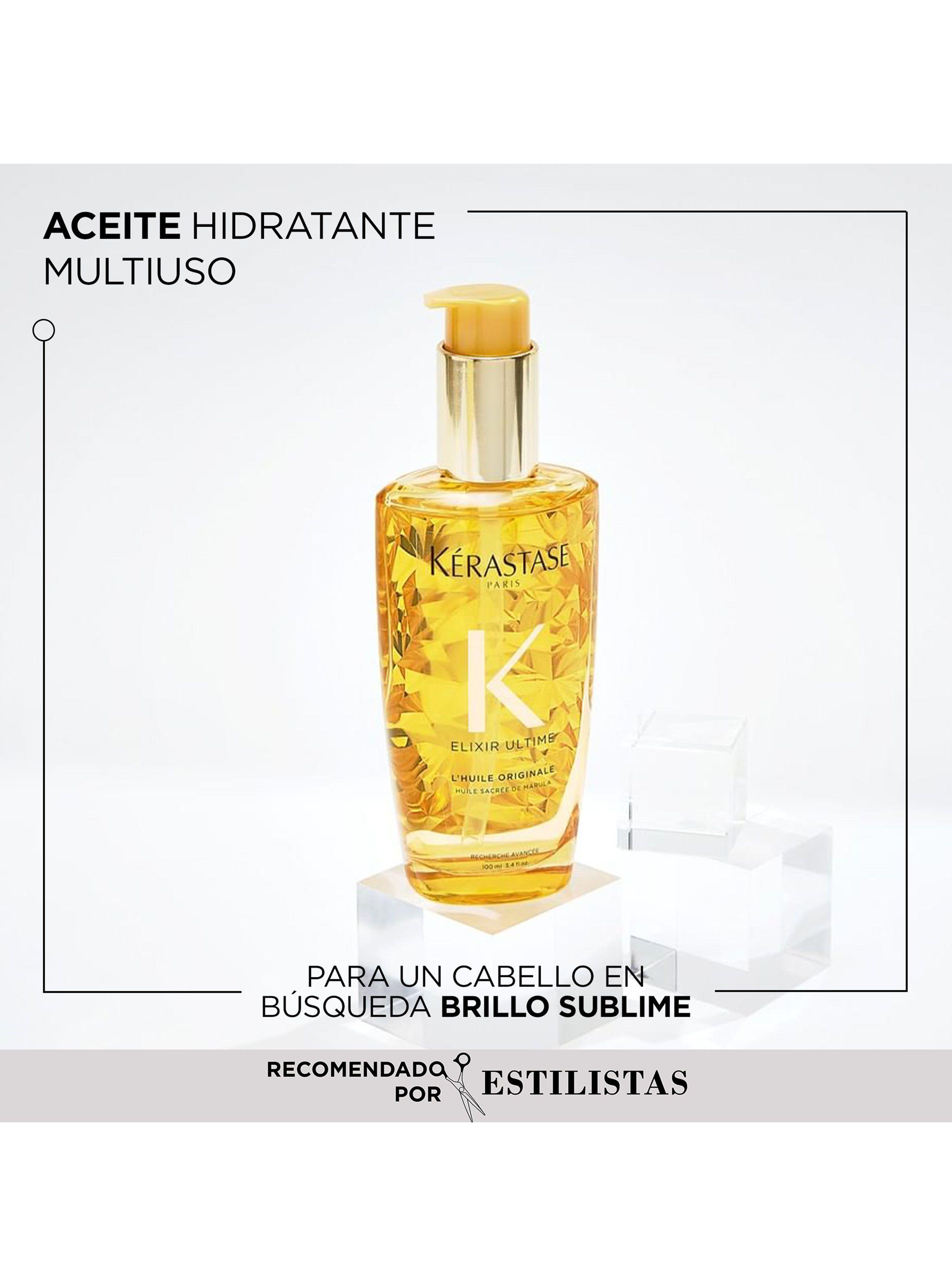 Set Cabello Dañado Resistance Shampoo Bain Force Architecte 250ml + Aceite LHuile Originale Elixir Ultime 50ml Kérastase-2