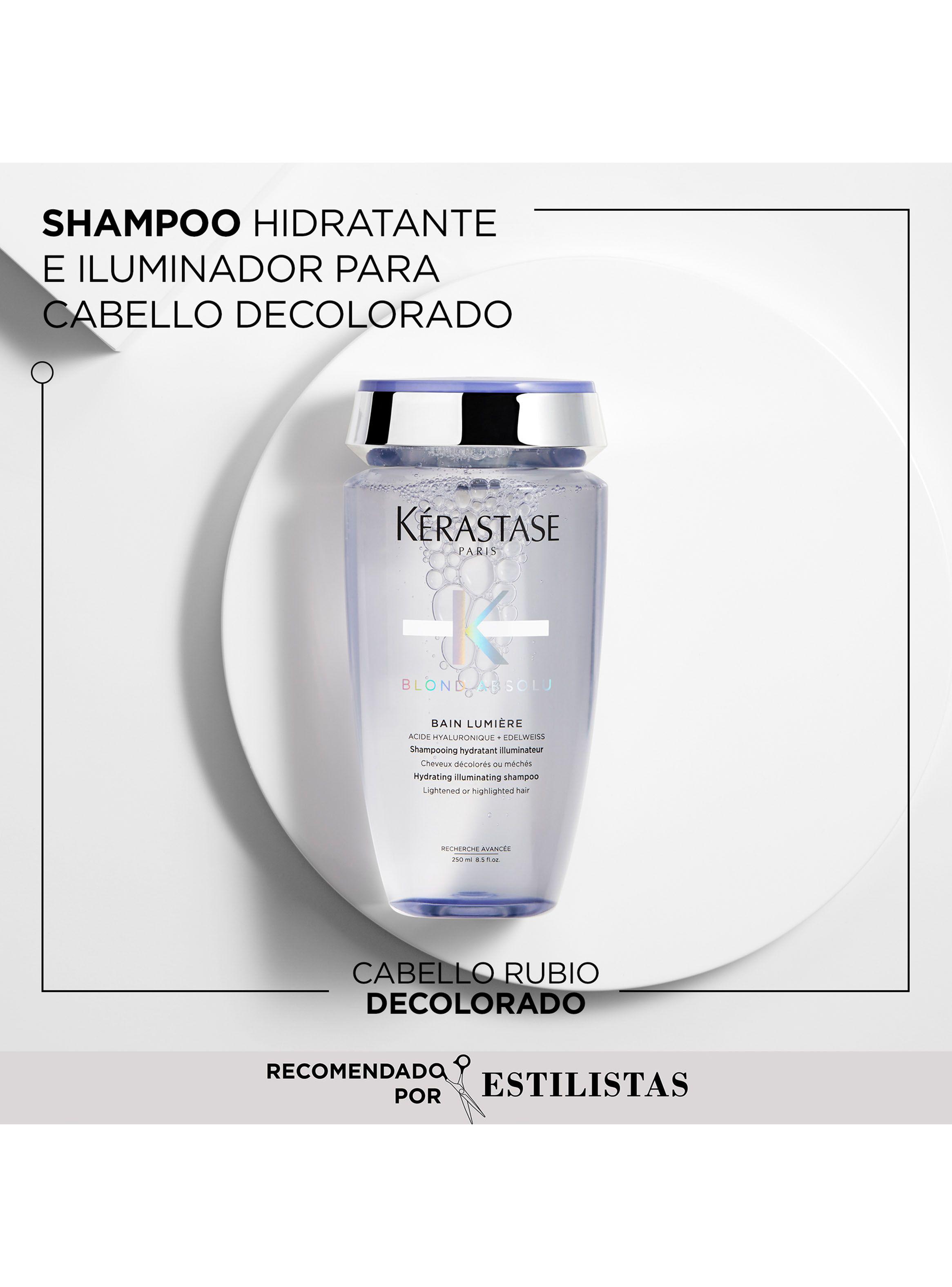 Set Reparación Cabello Rubio o Decolorado Blond Absolu Shampoo Bain Blond Lumiere 250ml + Aceite Huile Cicaextreme 50ml Kérastase-1