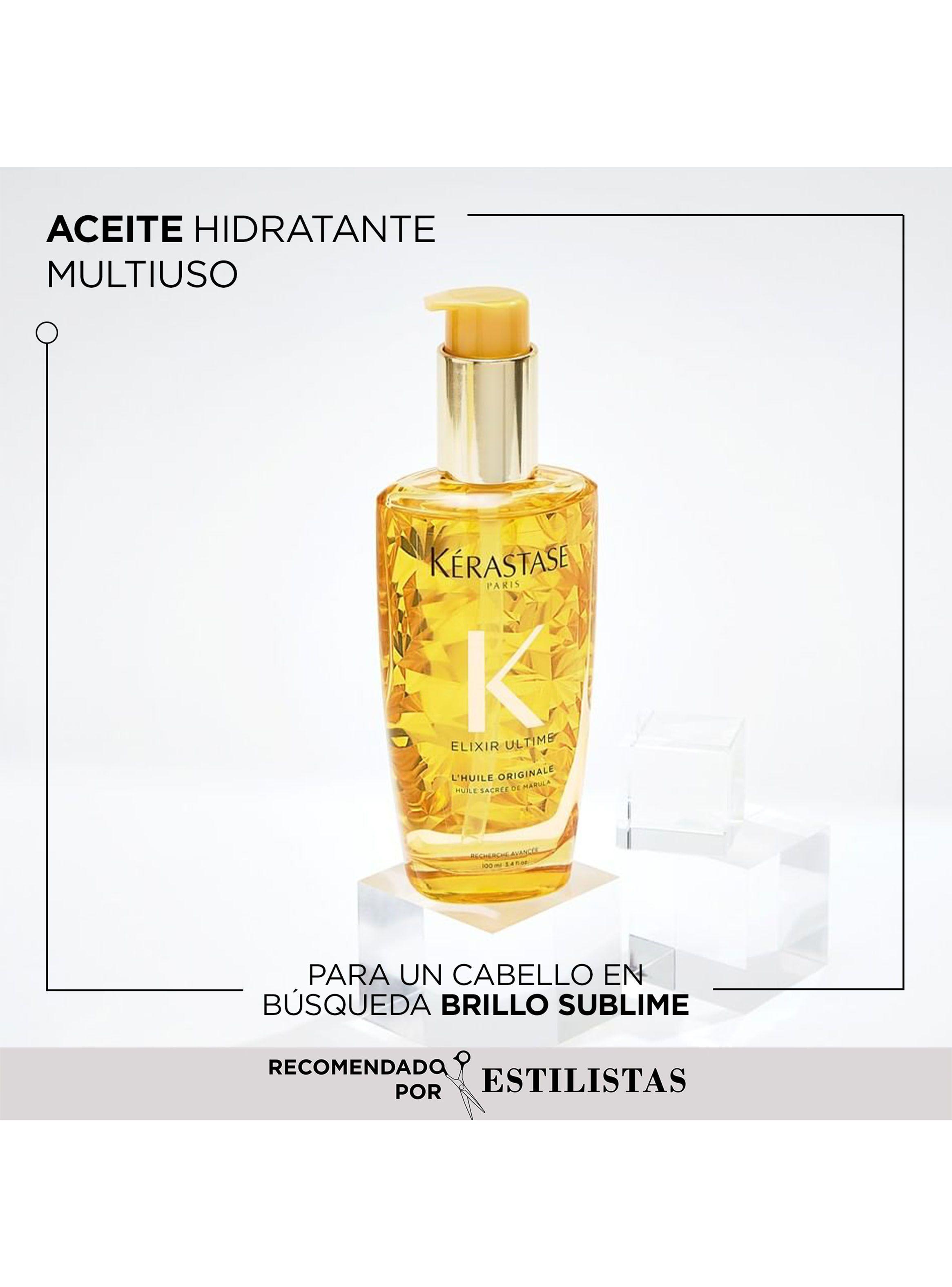 Set Reparación cabello Premiere Shampoo Bain Décalcifiant Réparateur 250ml + Aceite LHuile Originale Elixir Ultime 50ml Kérastase-2