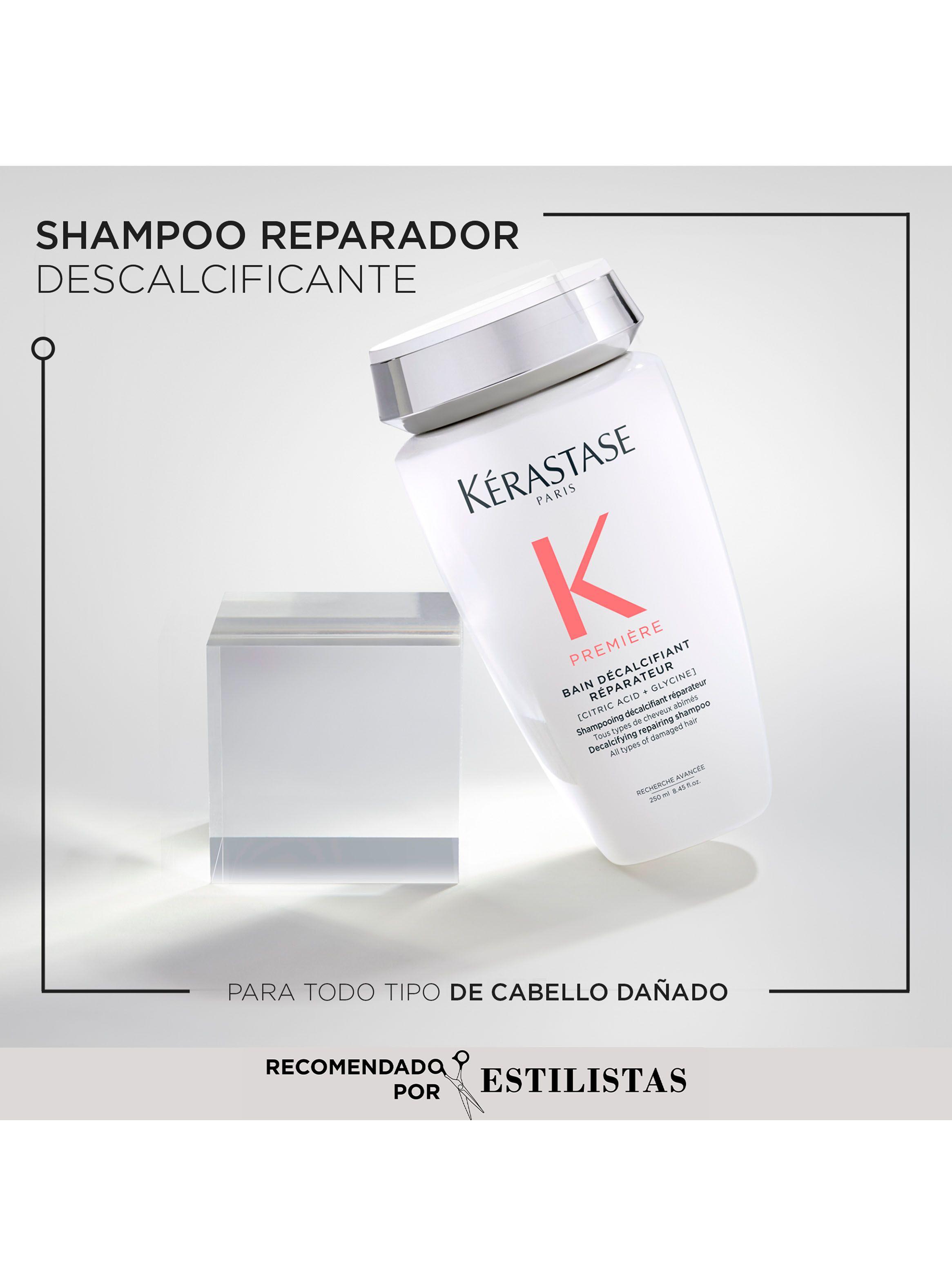 Set Reparación cabello Premiere Shampoo Bain Décalcifiant Réparateur 250ml + Aceite LHuile Originale Elixir Ultime 50ml Kérastase-1