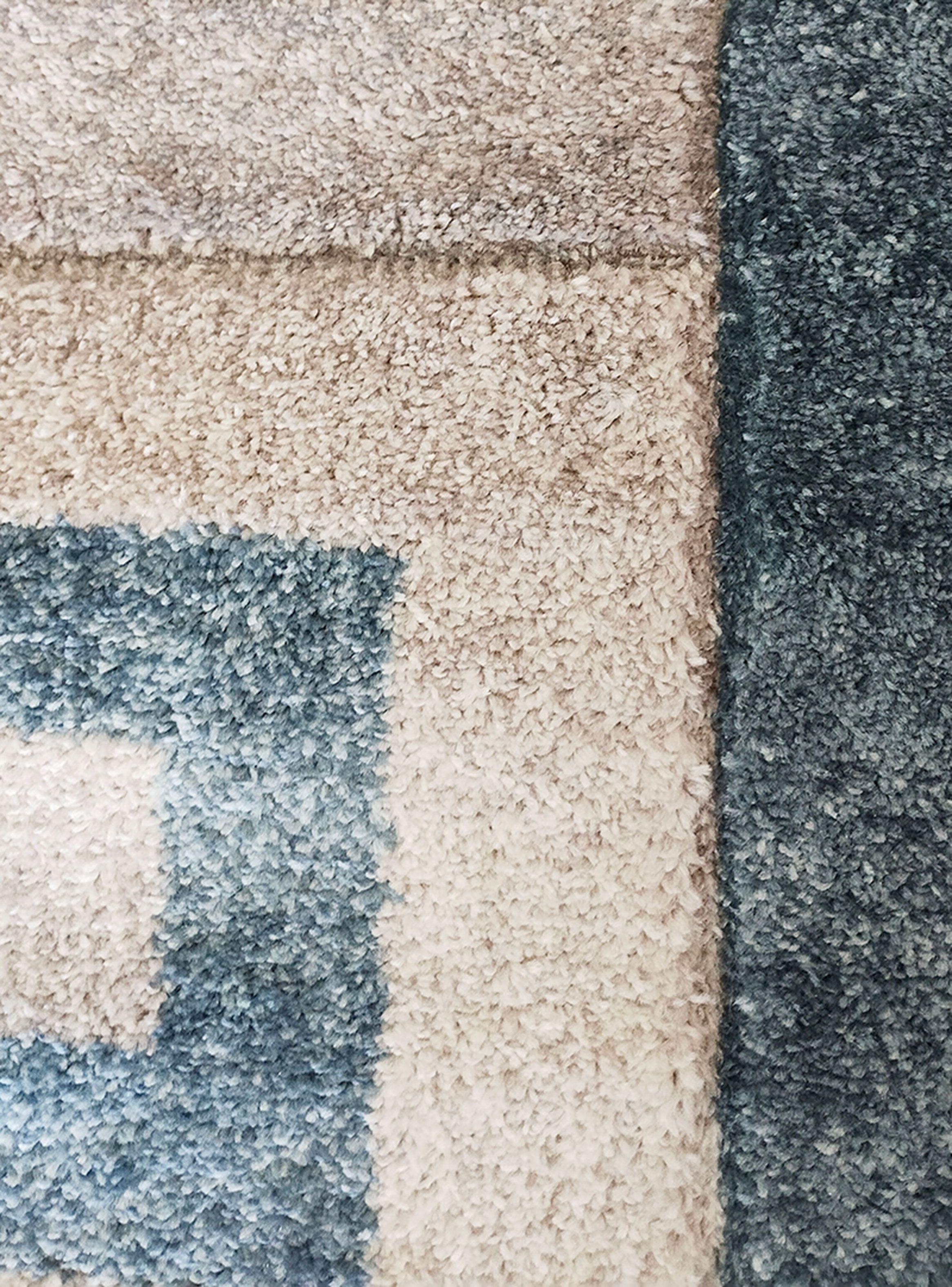Alfombra Carved Evolution 150x200 cm Blue-1