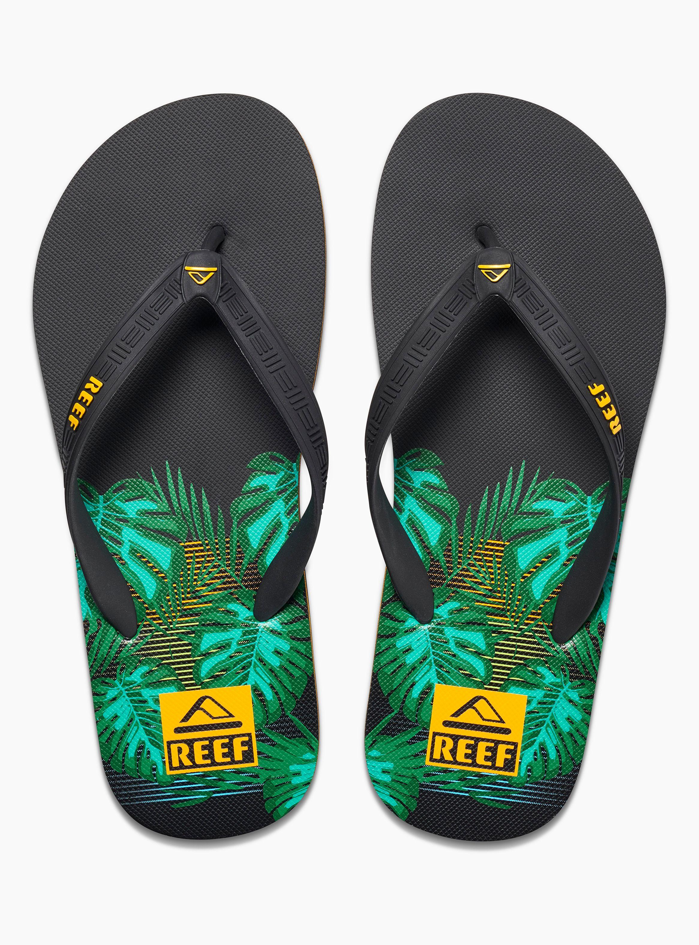 Sandalia Print  Negra Seaside  Hombre-1