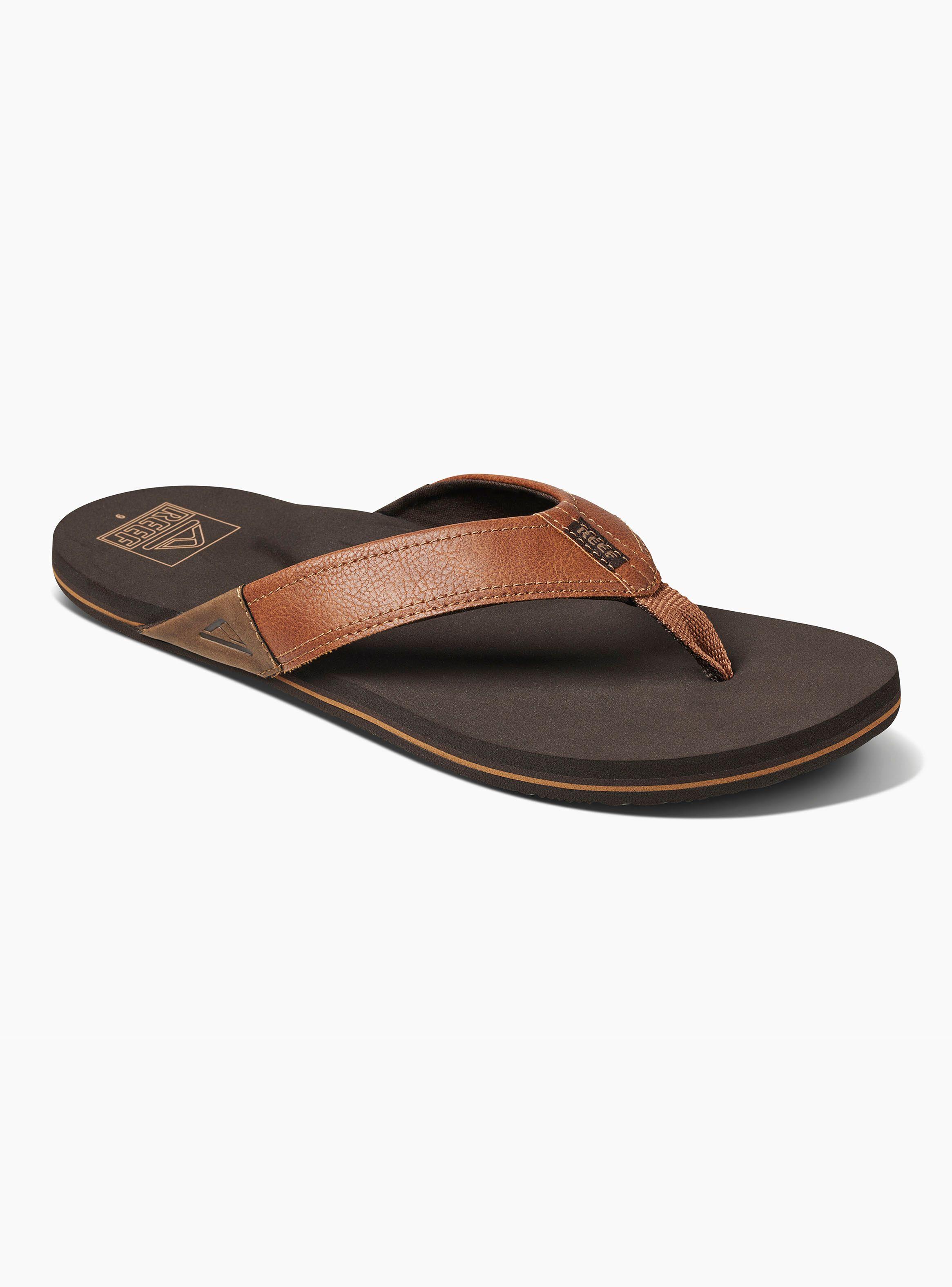Sandalia Logo Cuero Newport Hombre-1