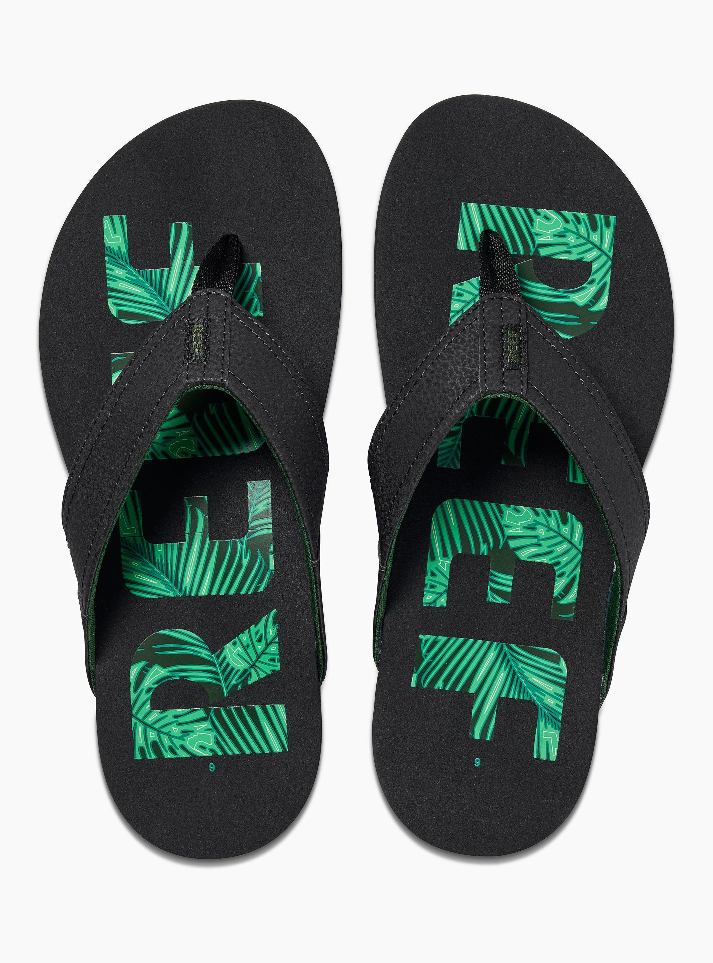 Sandalia Newport Print Negra Hombre-1