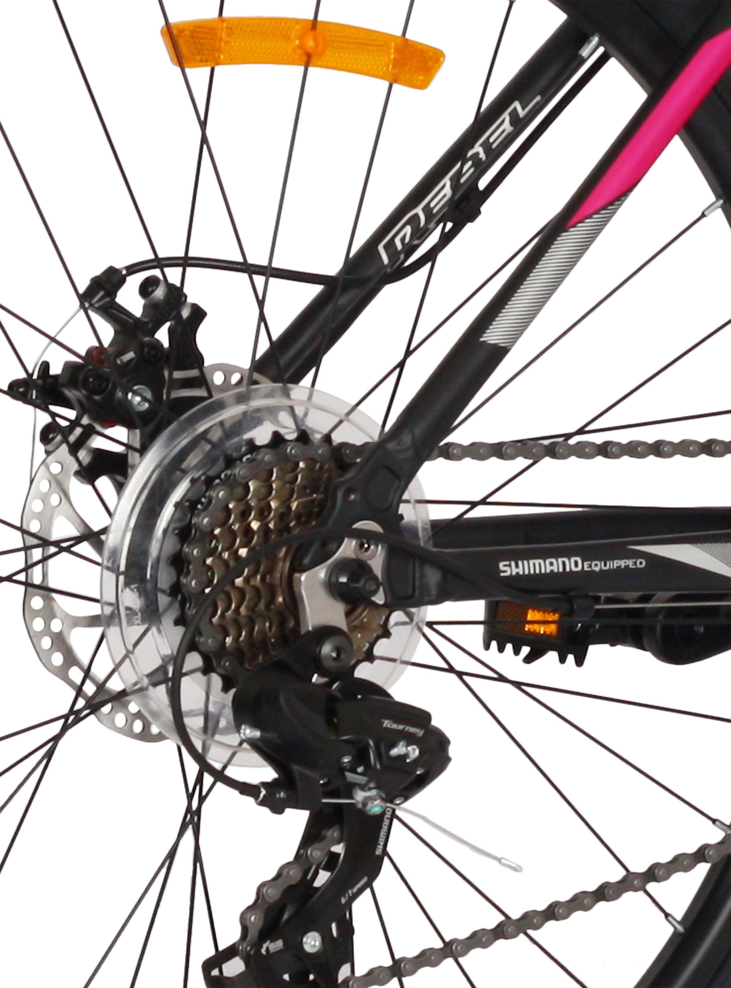 Bicicleta MTB Mujer Rebel Aro 26" Negro-4