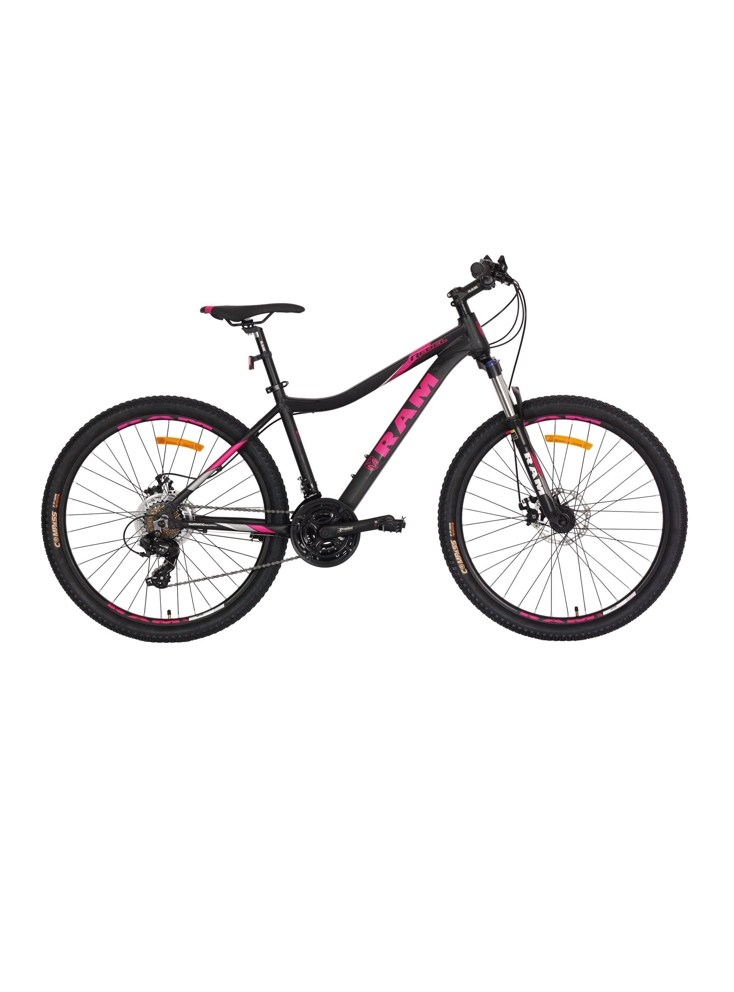 Bicicleta MTB Mujer Rebel Aro 26" Negro-0