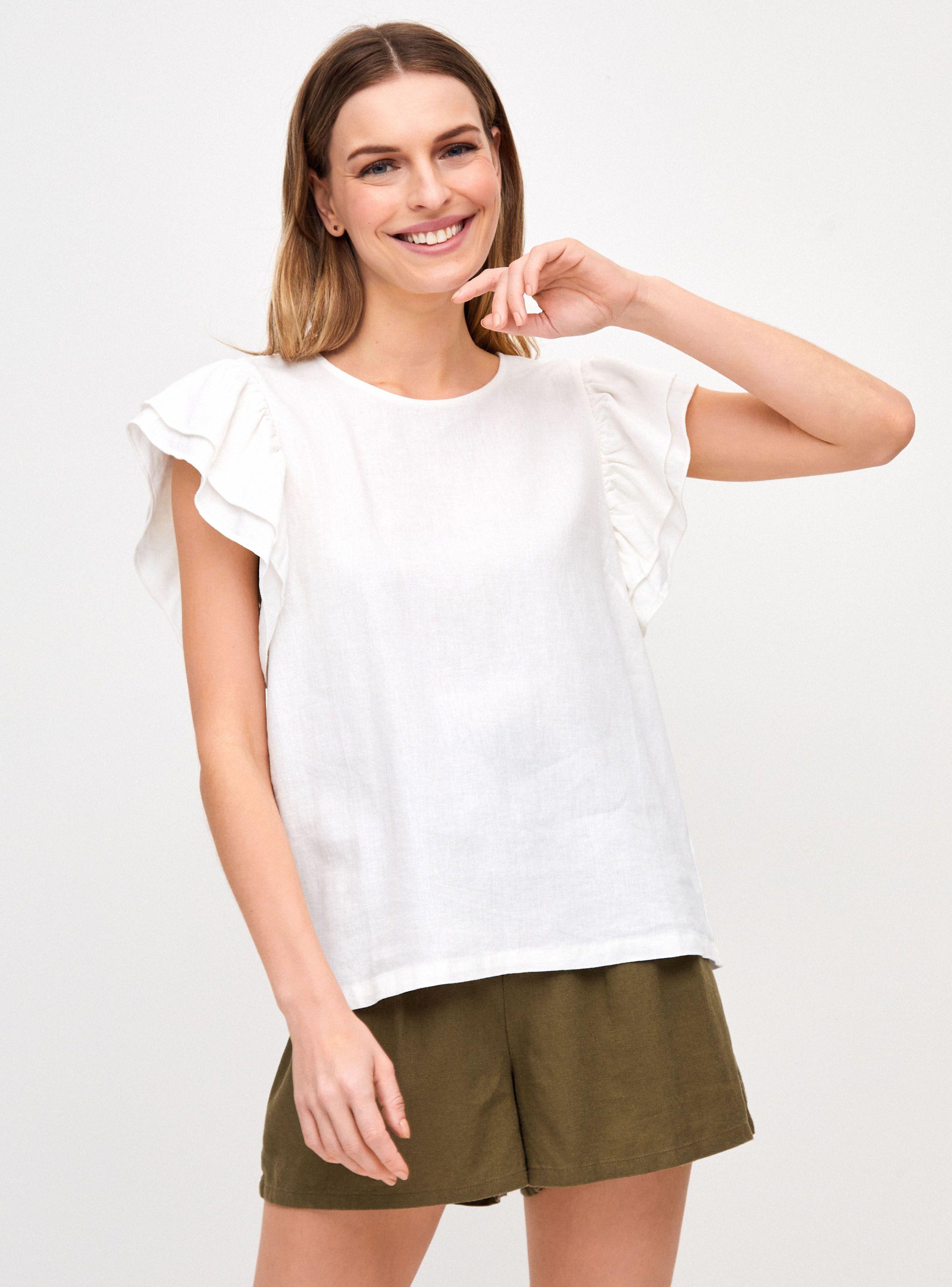 Blusa Lino Mangas Vuelos-0