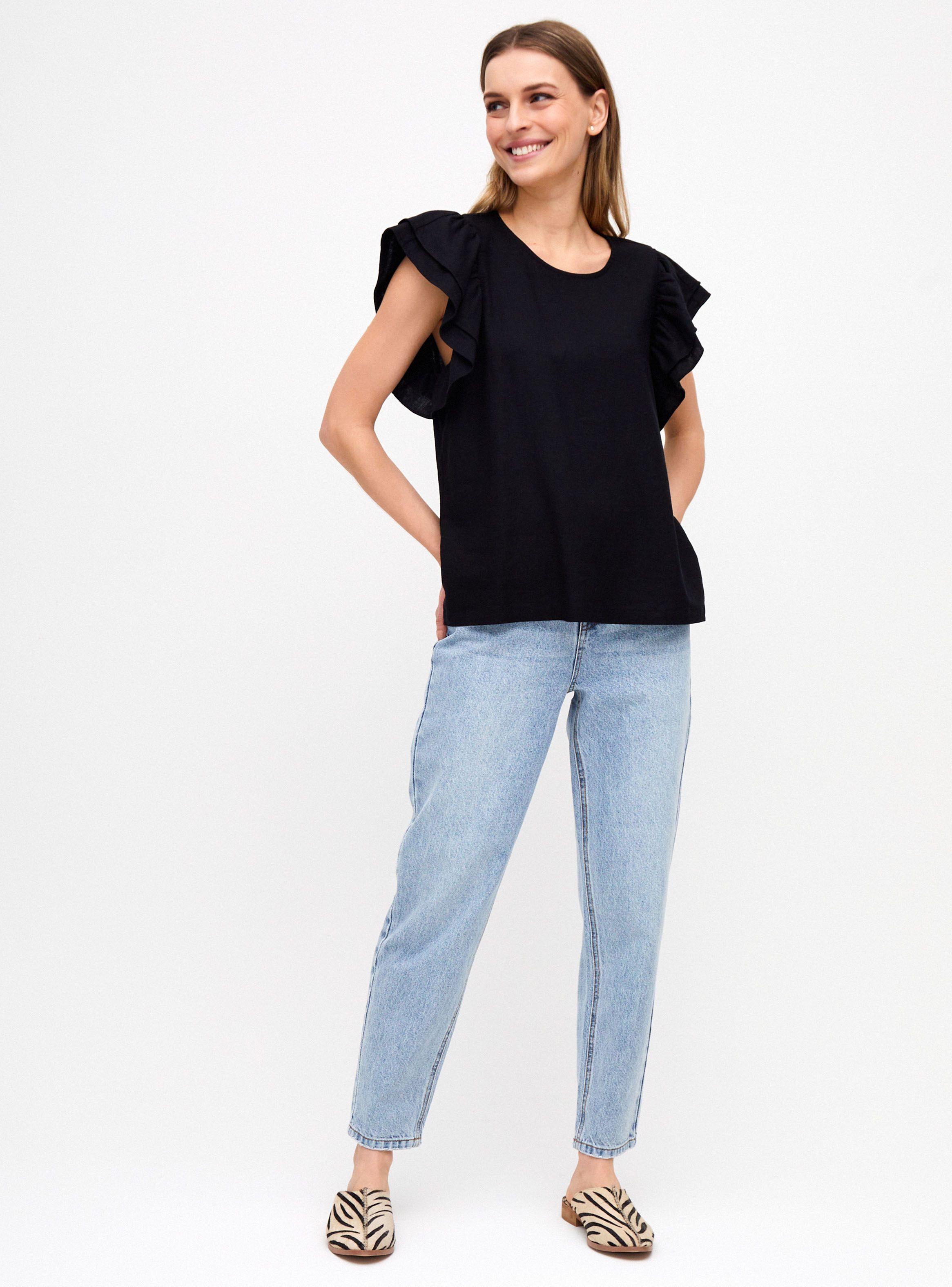 Blusa Lino Mangas Vuelos-3