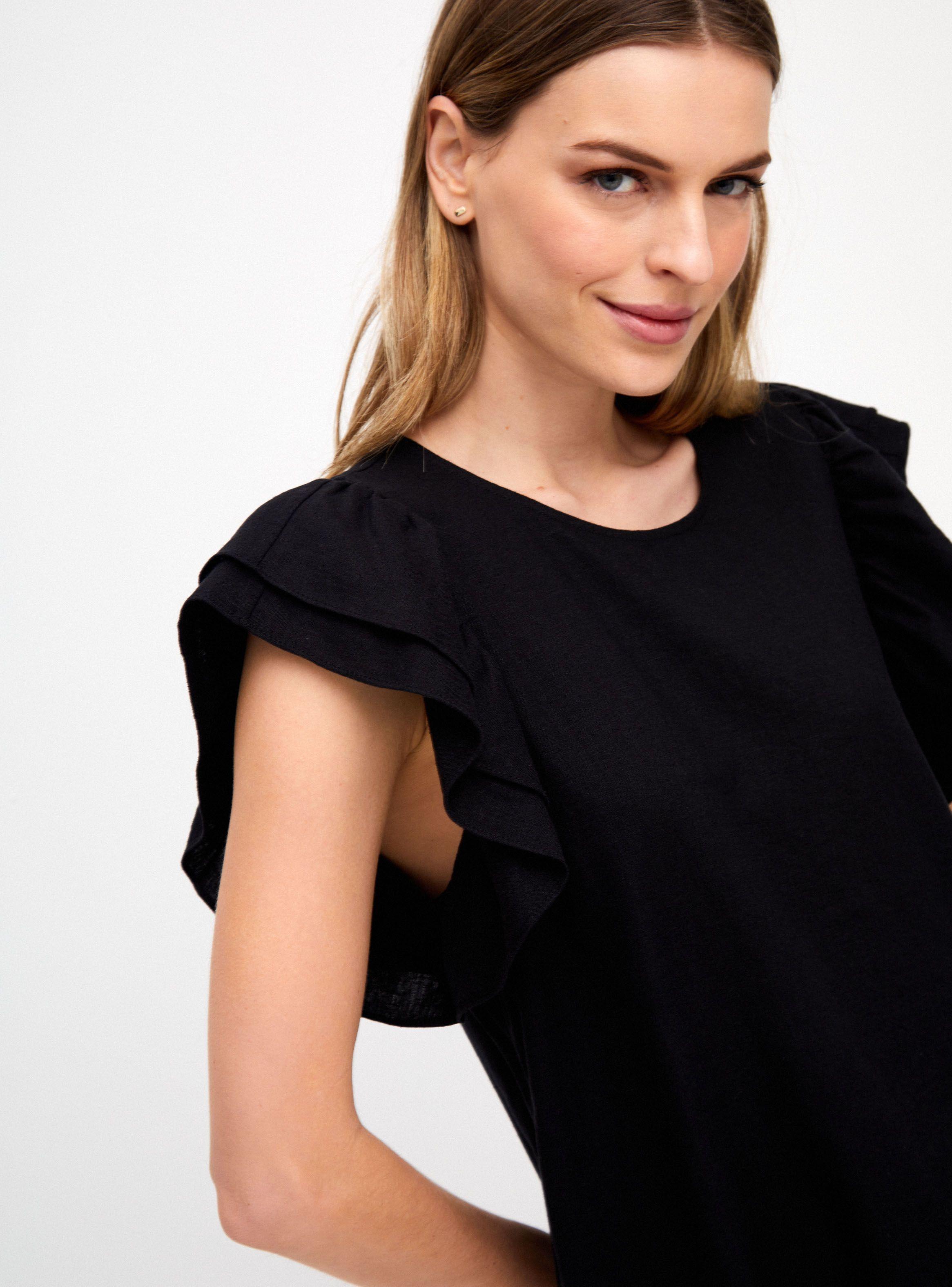 Blusa Lino Mangas Vuelos-2