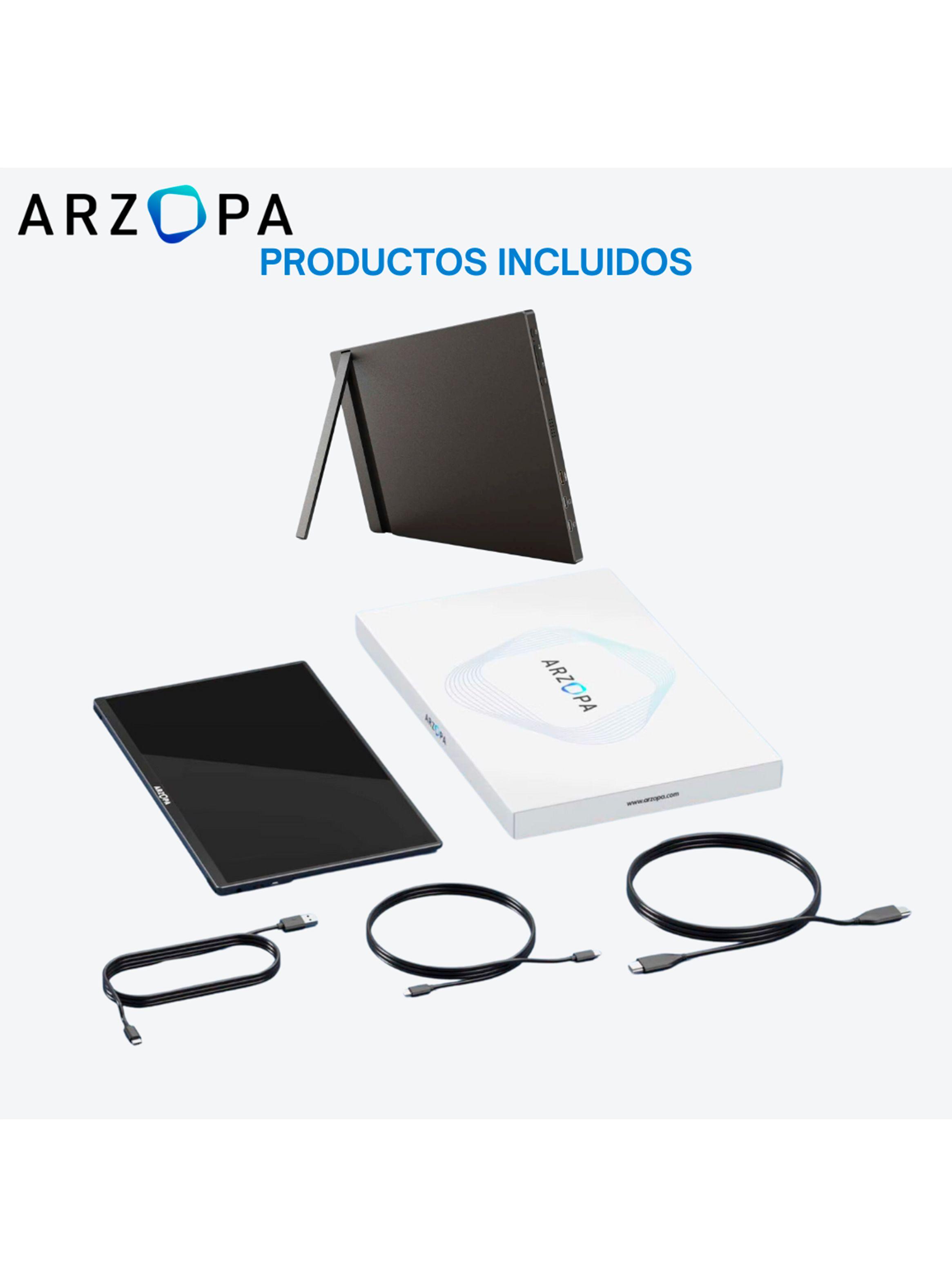 LED Monitor Portátil 15.6" Full HD A1 Negro-4