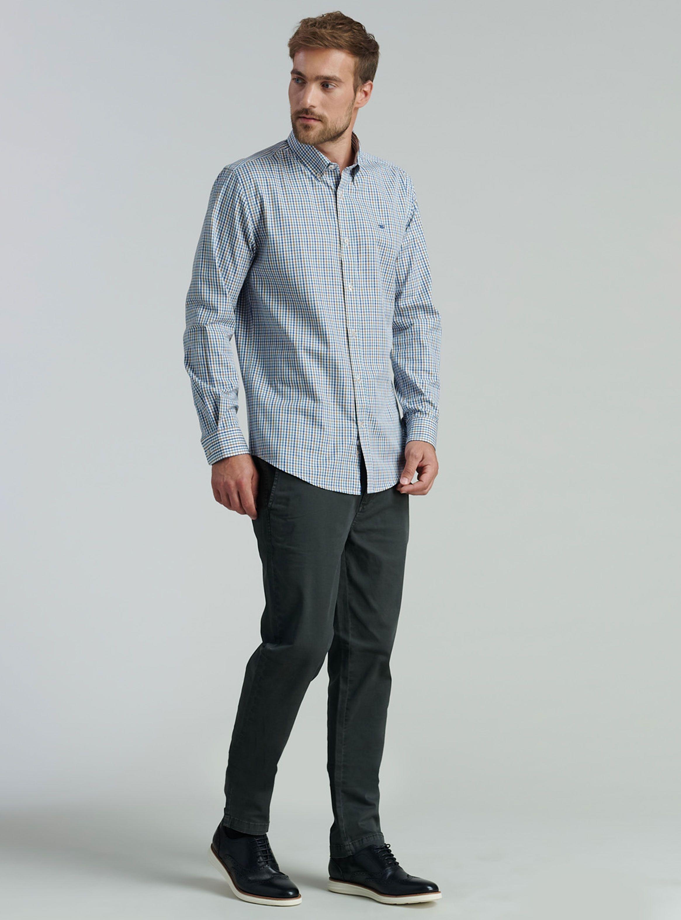 Camisa Orlando Casual Manga Larga-3