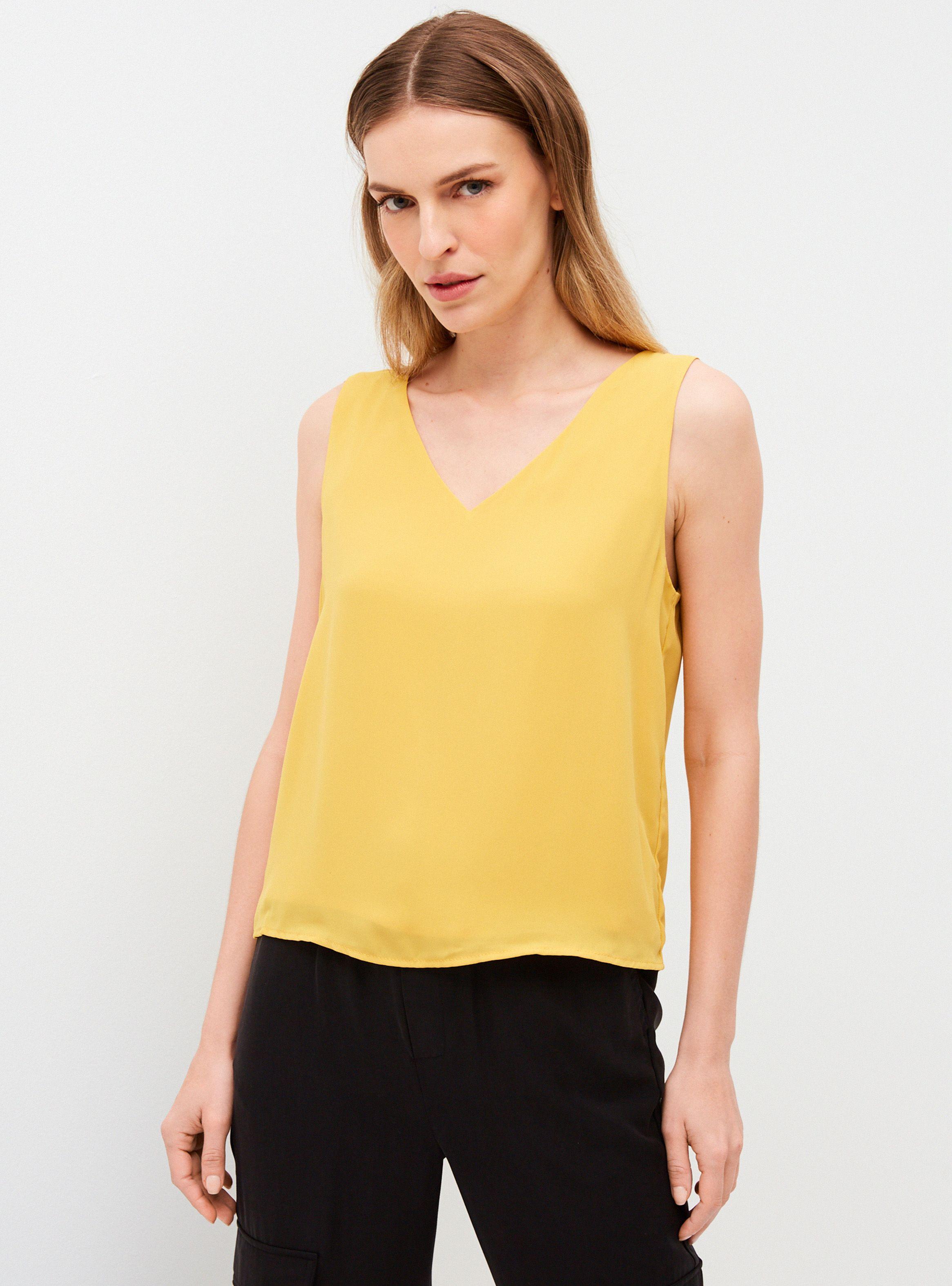 Blusa Escote V Doble Capa-0