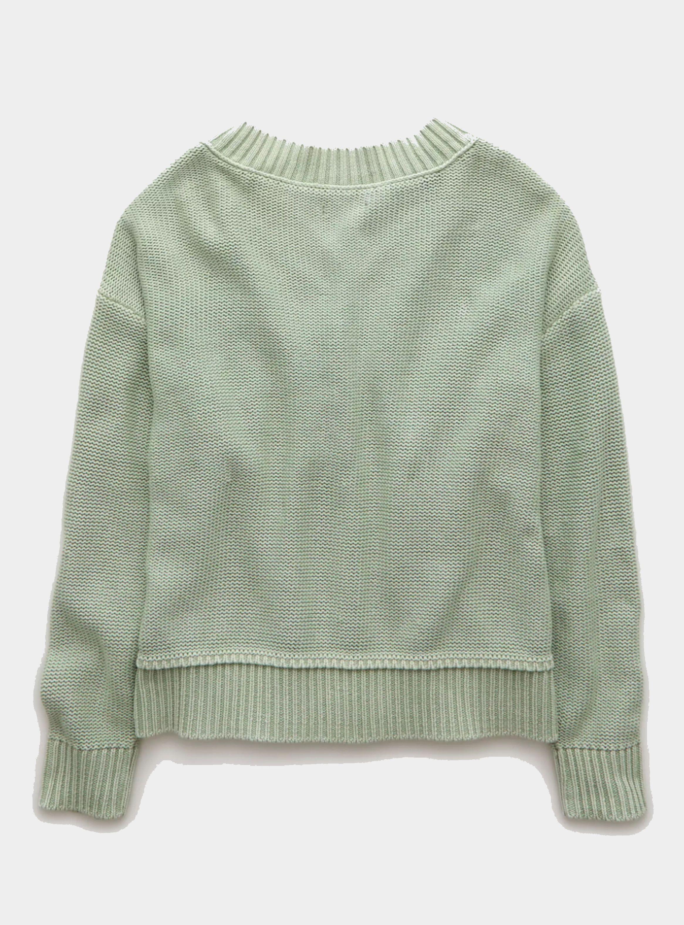 Sweater Cuello V Hombros Caídos-5