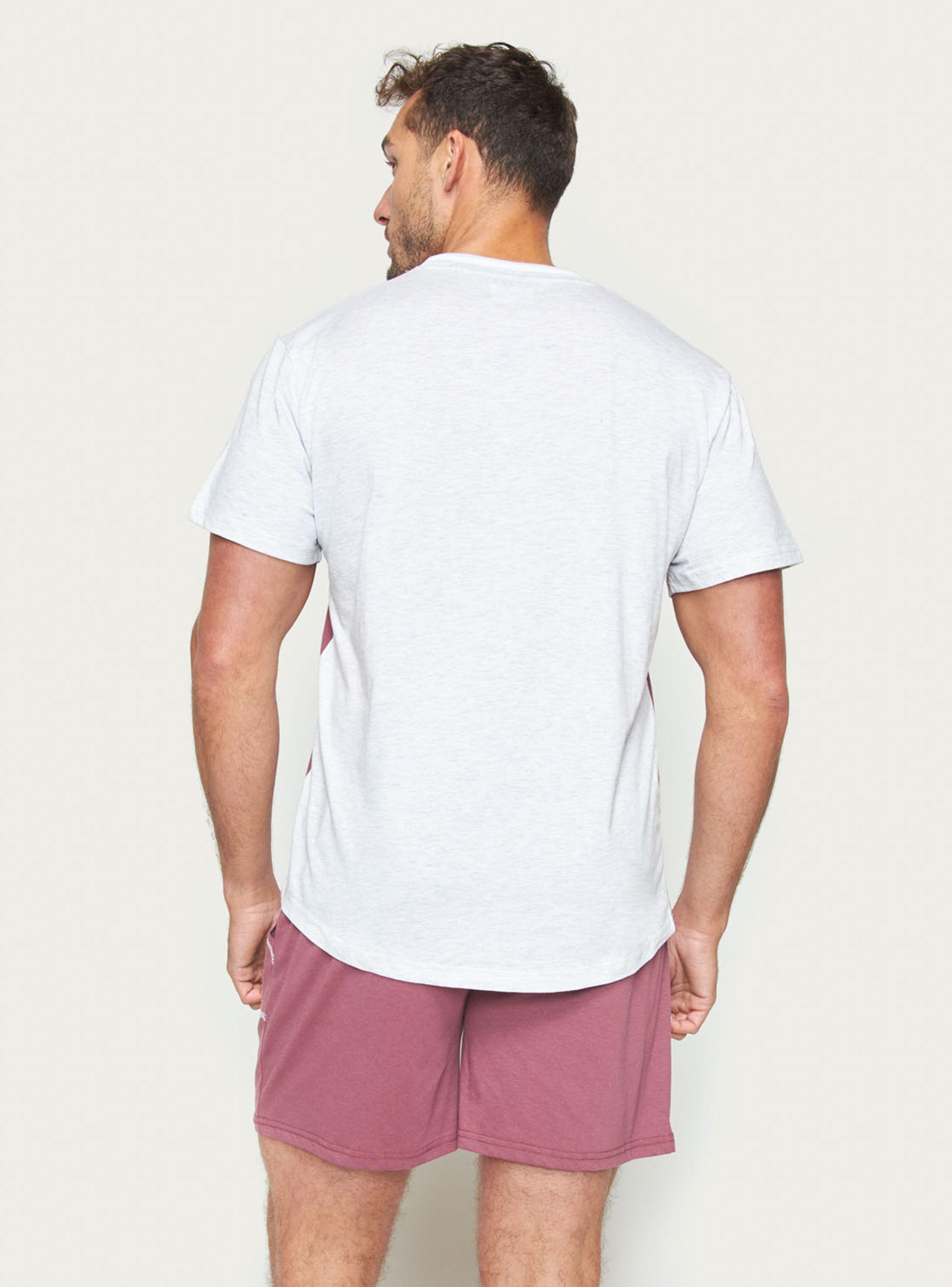 Pijama Corto Jersey Burdeo-1
