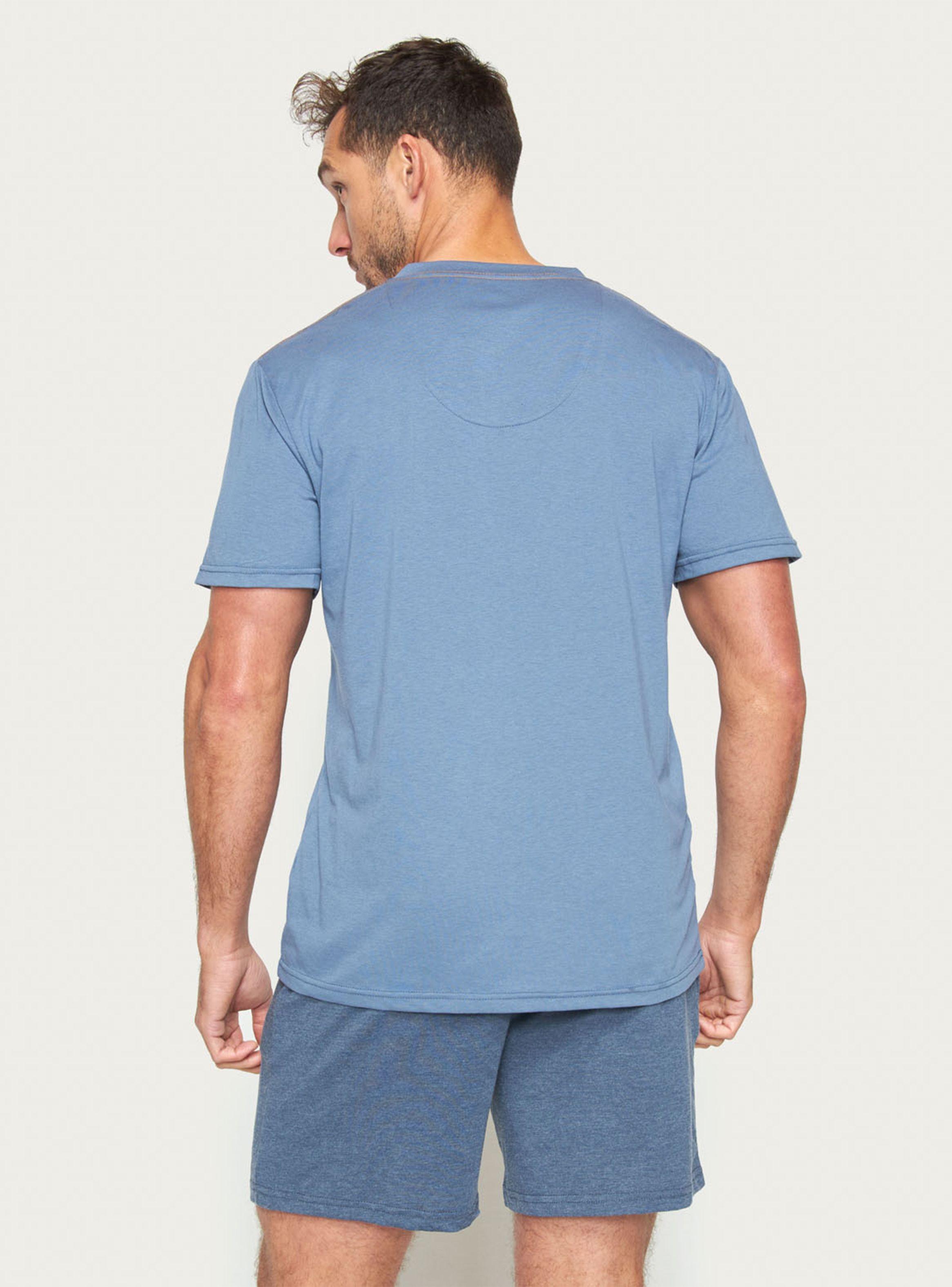 Pijama Corto Jersey Azul 1-1