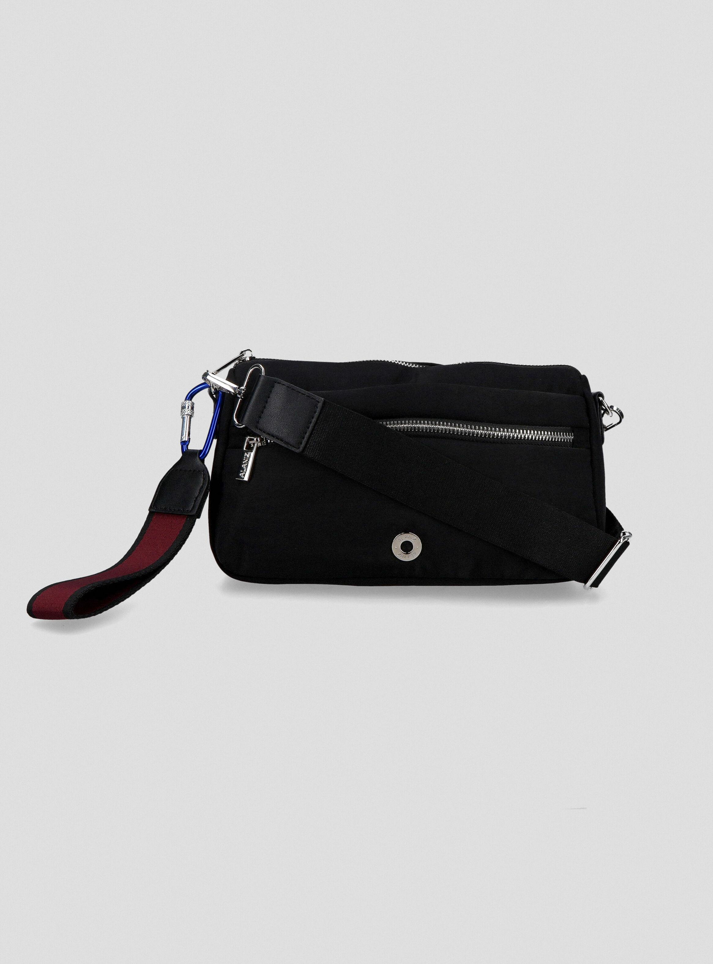 Cartera Crossbody textil con Cierre Metálico-1